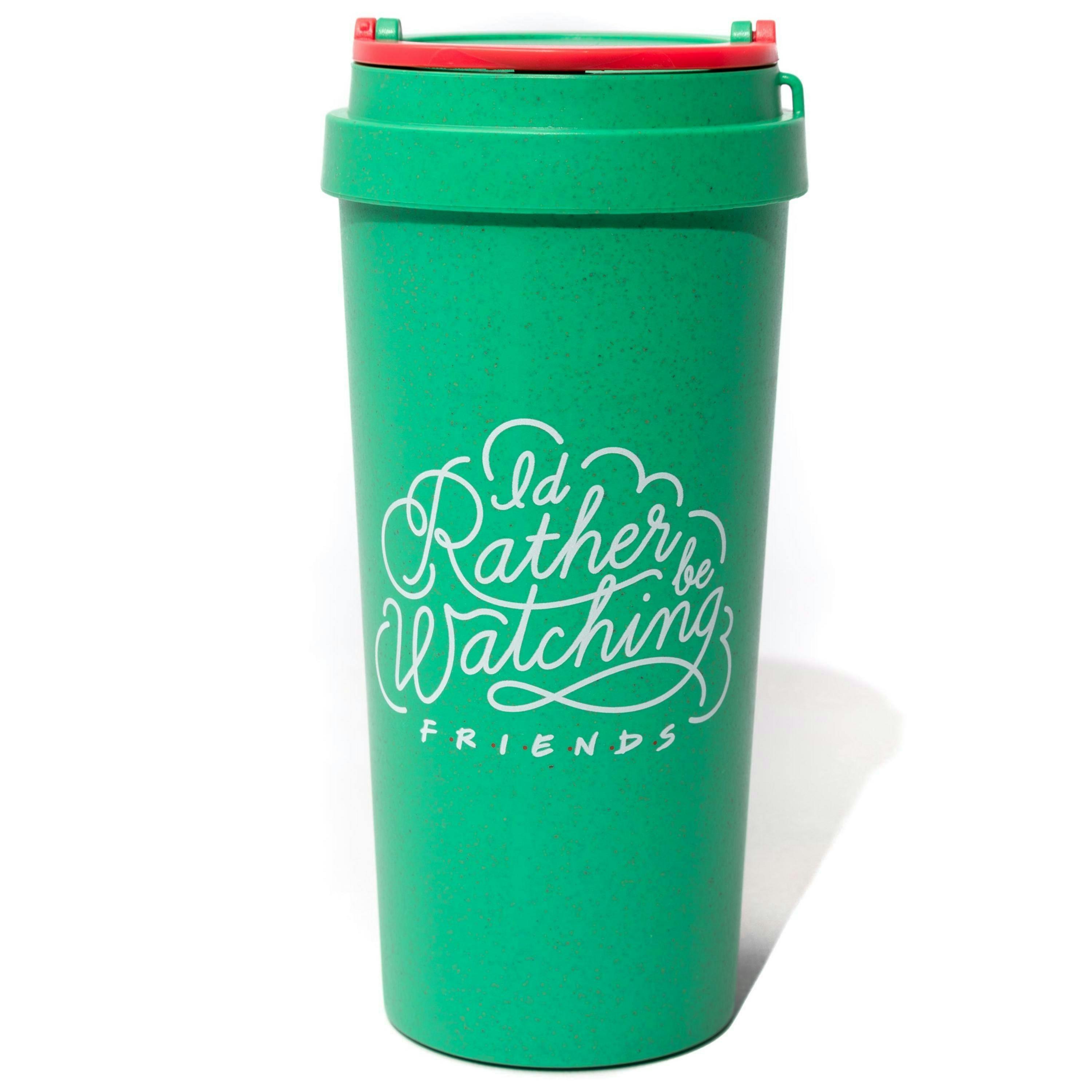 Friends Unisex Green Central Perk Logo Travel Mug (One Size) by Vanilla Underground , view 2 of 5