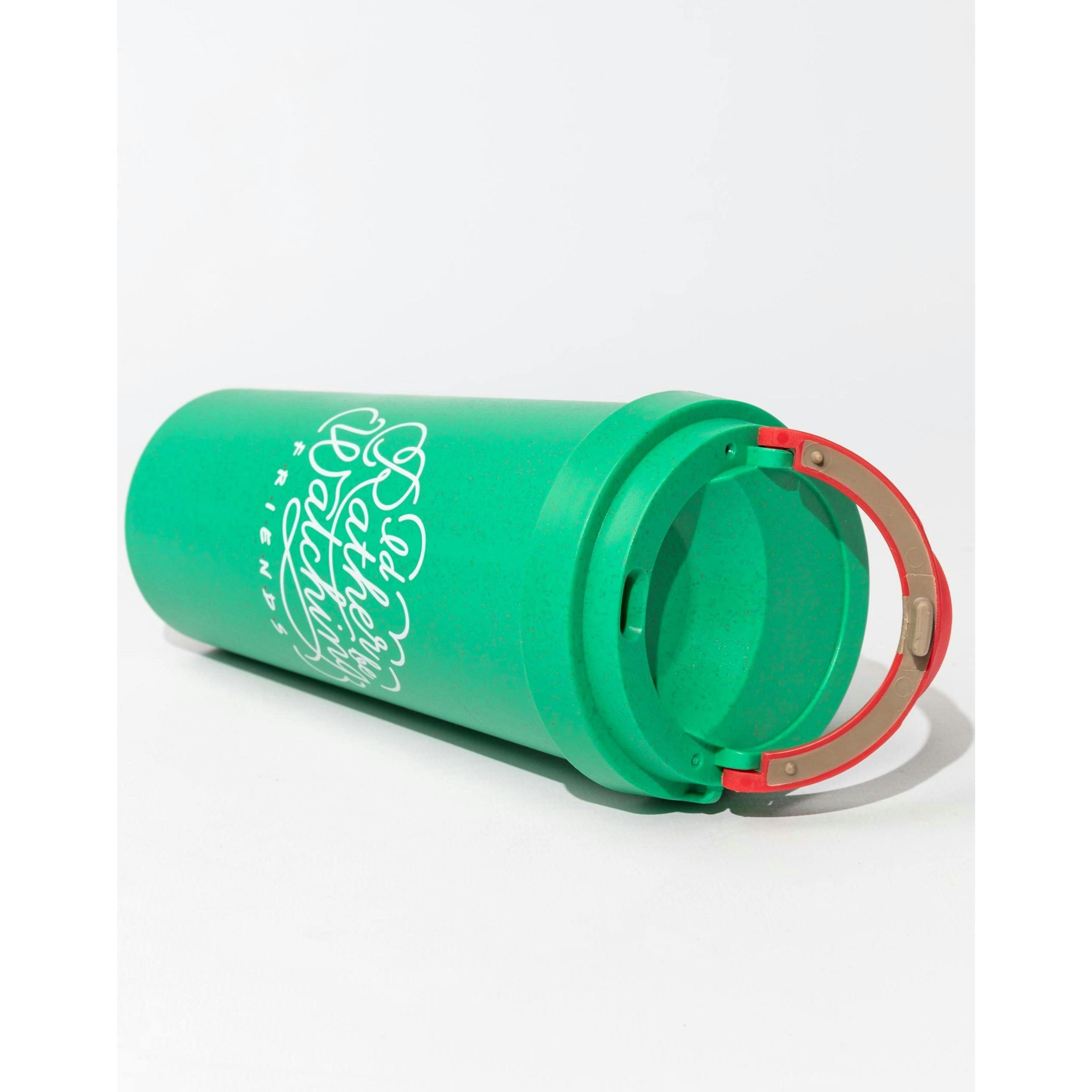 Friends Unisex Green Central Perk Logo Travel Mug (One Size) by Vanilla Underground , view 5 of 5