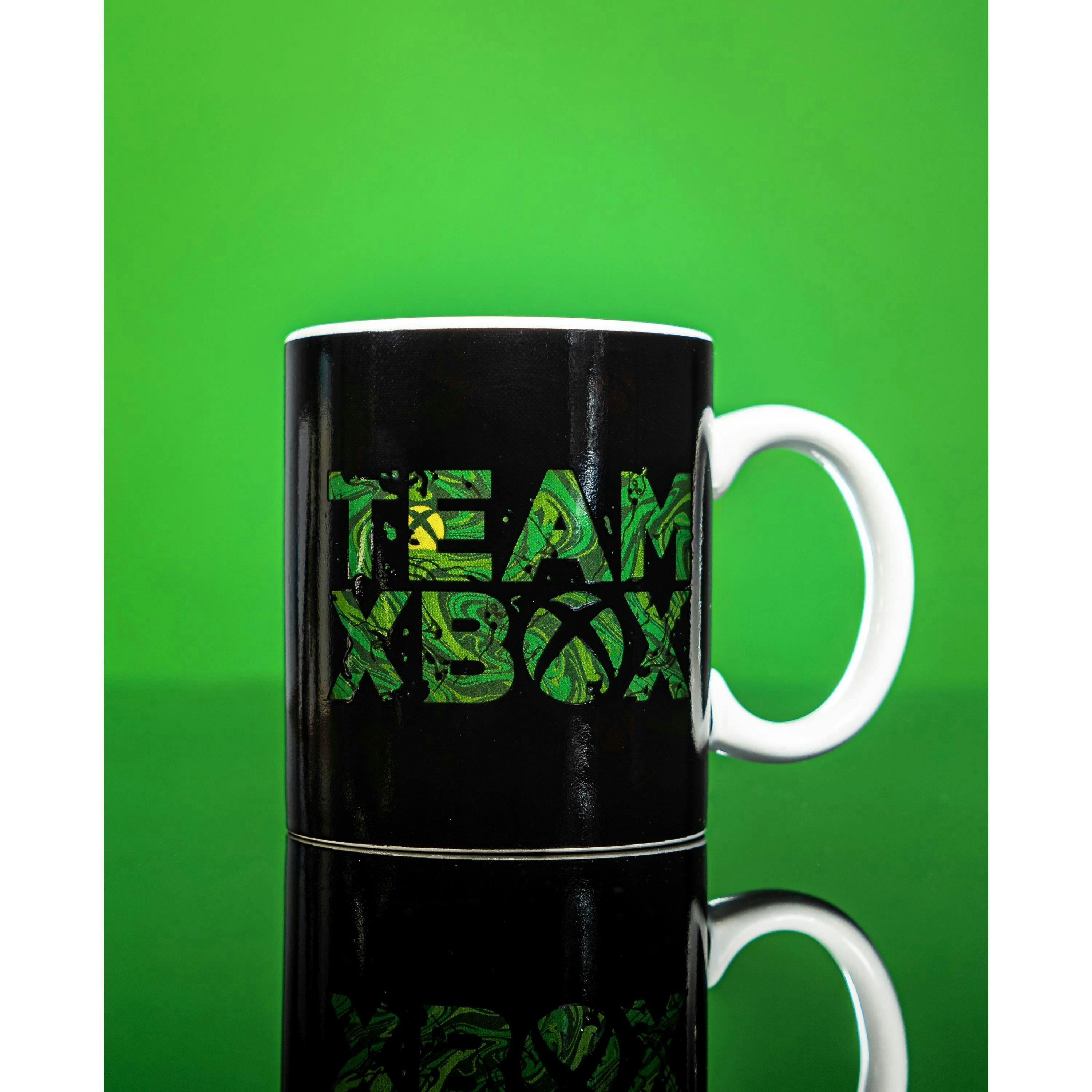 Xbox Womens Green Team Xbox Placement Print Heat Changing Mug (One Size) by Vanilla Underground , view 2 of 5