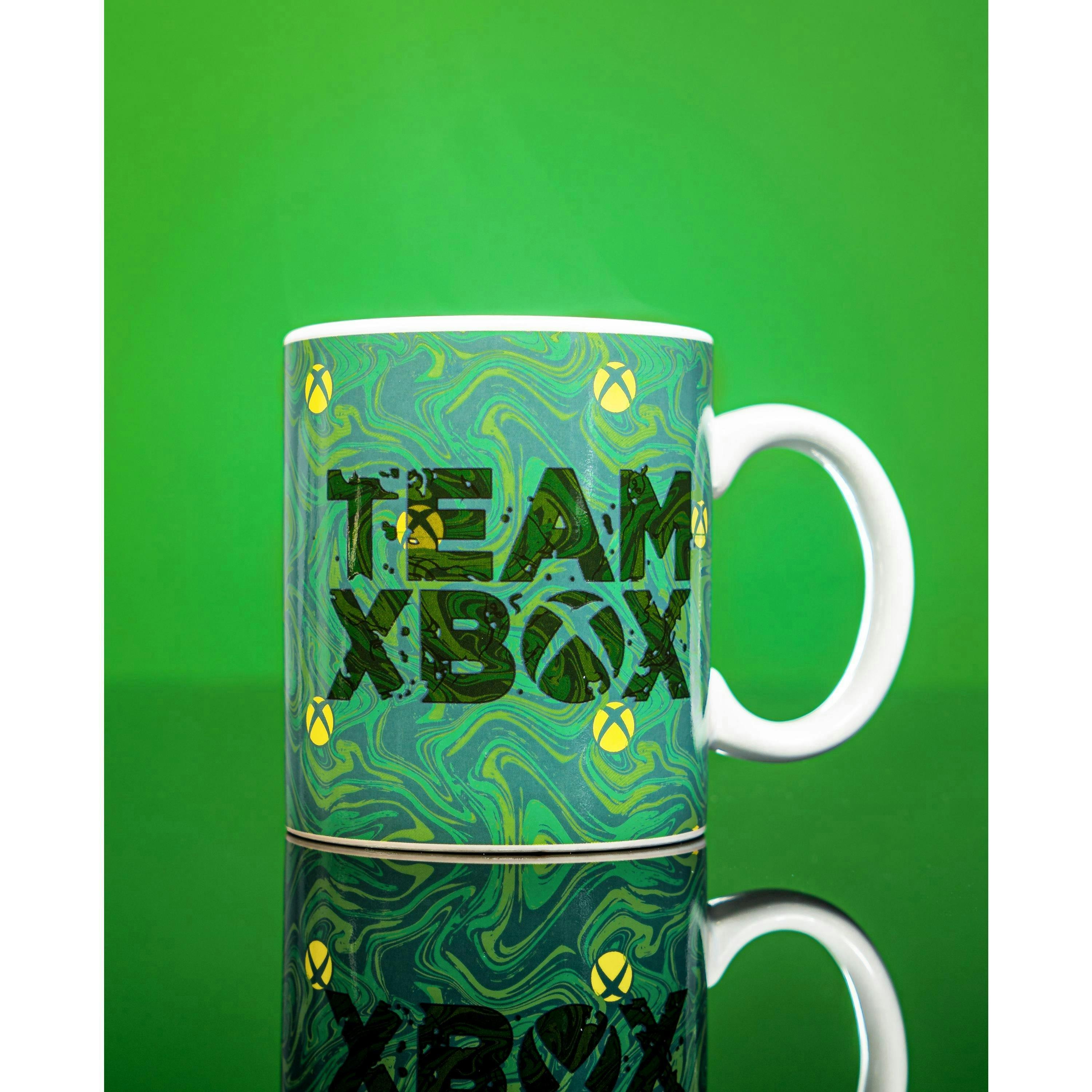 Xbox Womens Green Team Xbox Placement Print Heat Changing Mug (One Size) by Vanilla Underground , view 4 of 5