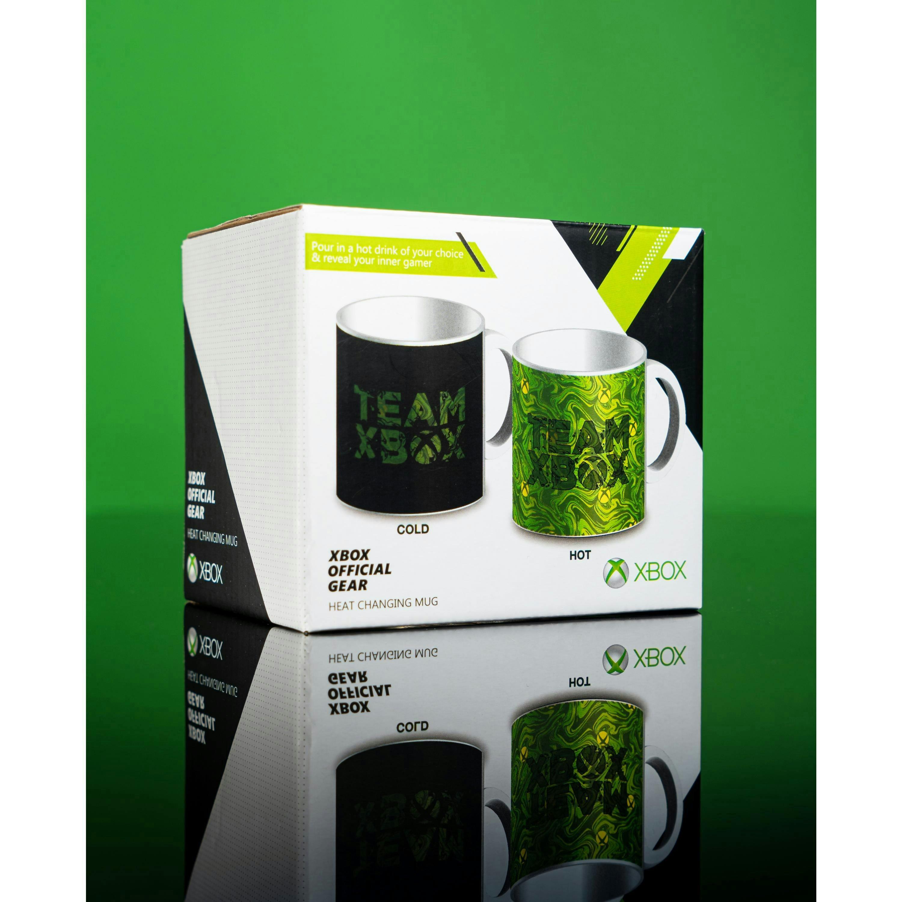 Xbox Womens Green Team Xbox Placement Print Heat Changing Mug (One Size) by Vanilla Underground , view 5 of 5