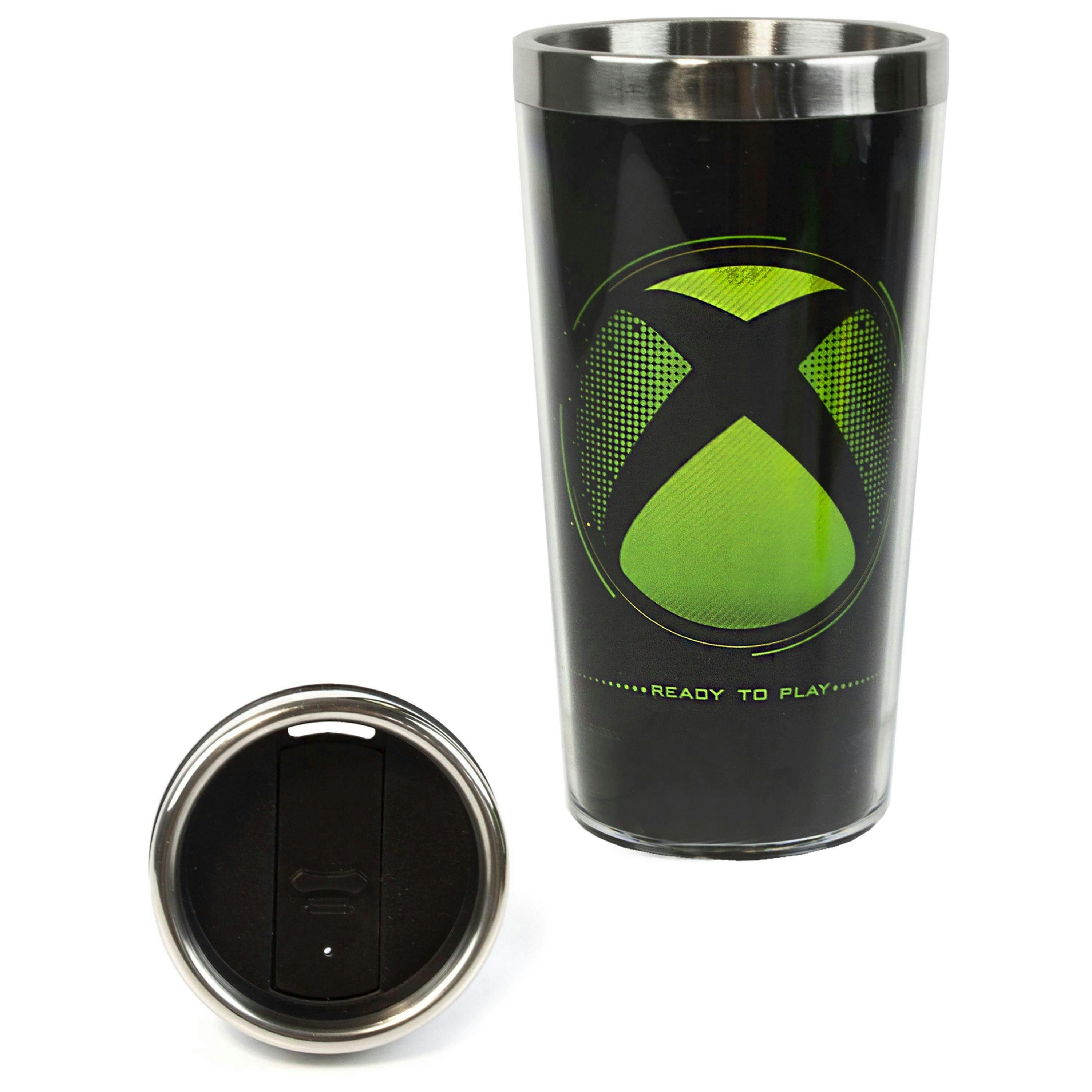 Xbox Mens Green Logo Travel Mug (One Size) by Vanilla Underground , view 4 of 5