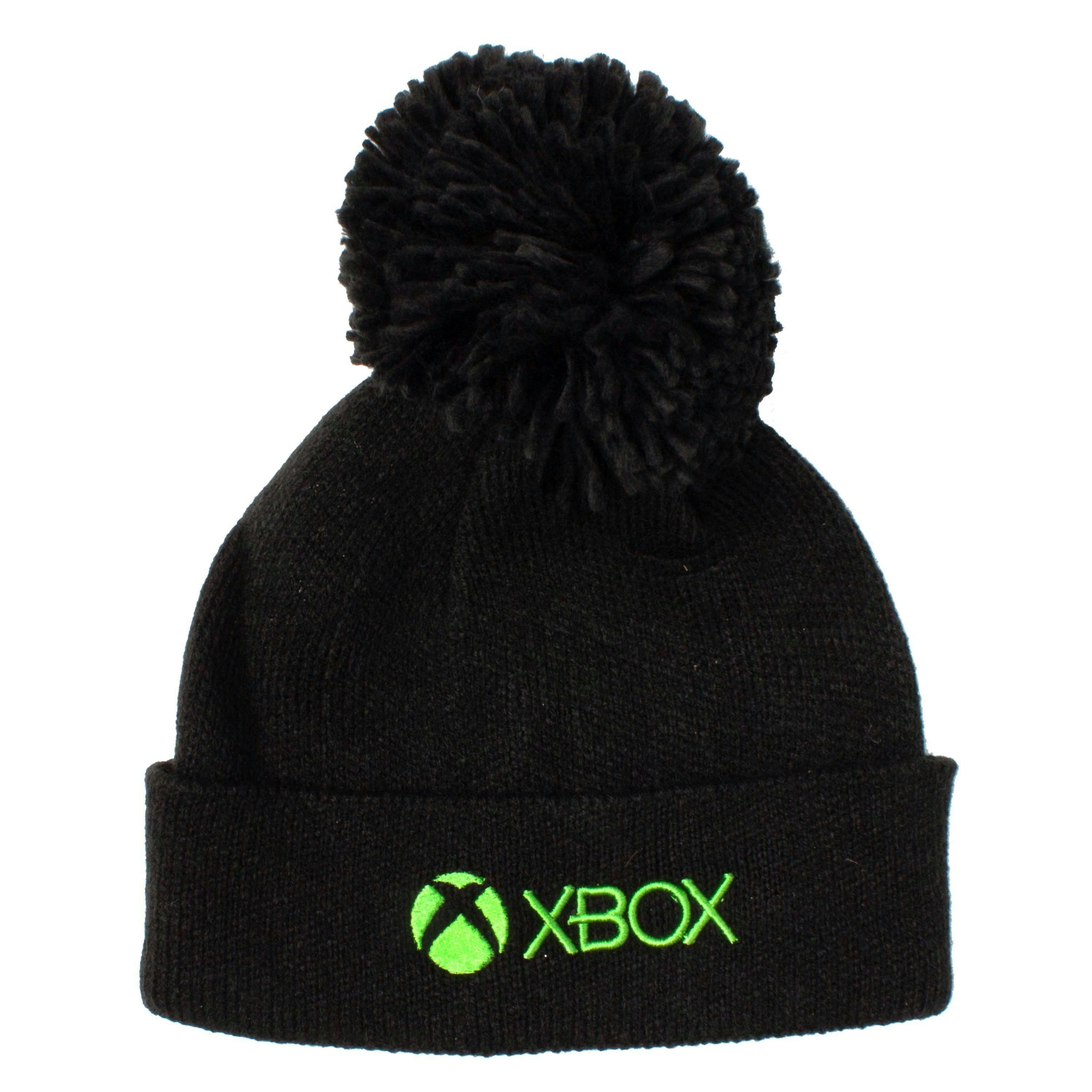 Xbox Boys Black Logo Bobble Hat (One Size) by Vanilla Underground , view 1 of 5