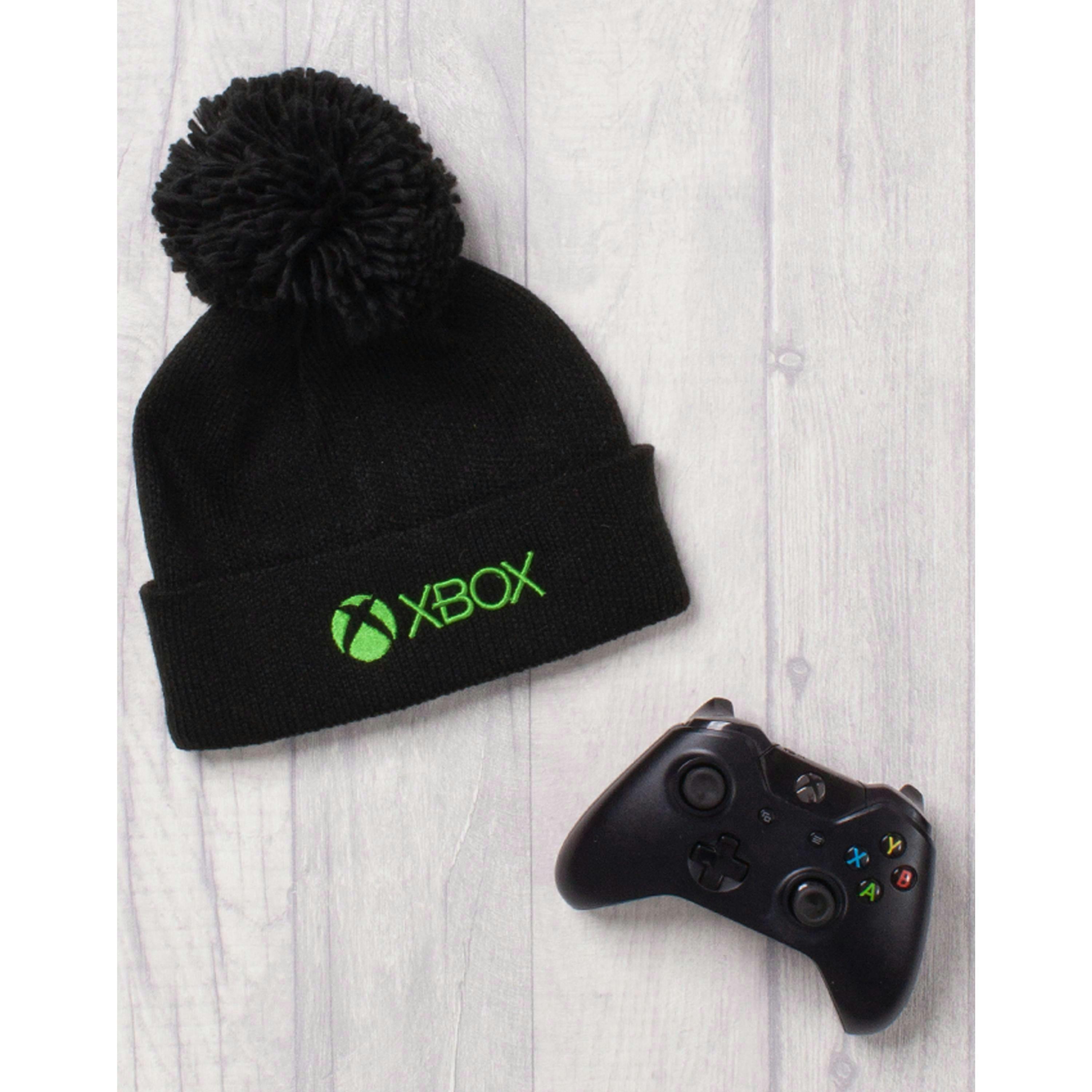 Xbox Boys Black Logo Bobble Hat (One Size) by Vanilla Underground , view 2 of 5