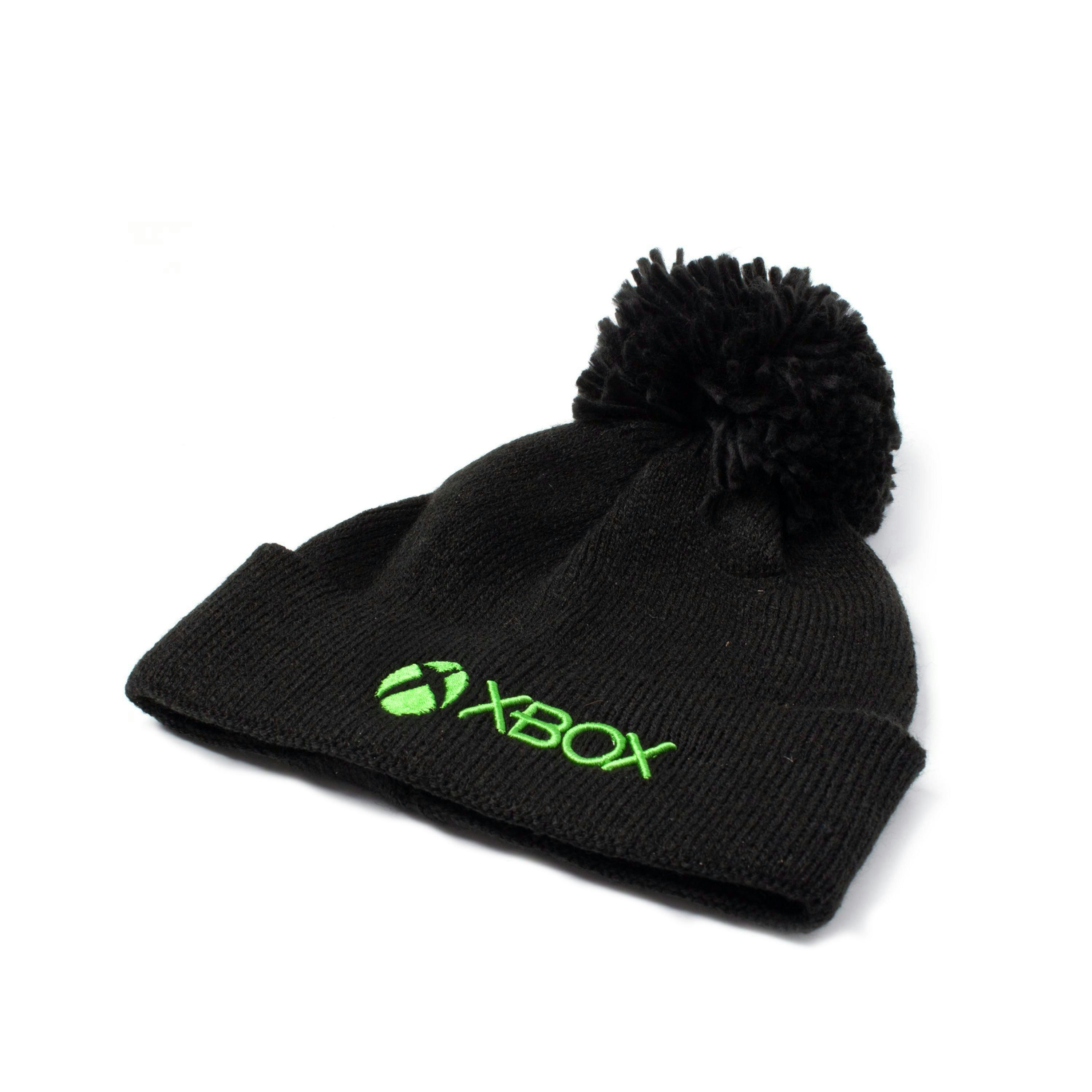 Xbox Boys Black Logo Bobble Hat (One Size) by Vanilla Underground , view 3 of 5