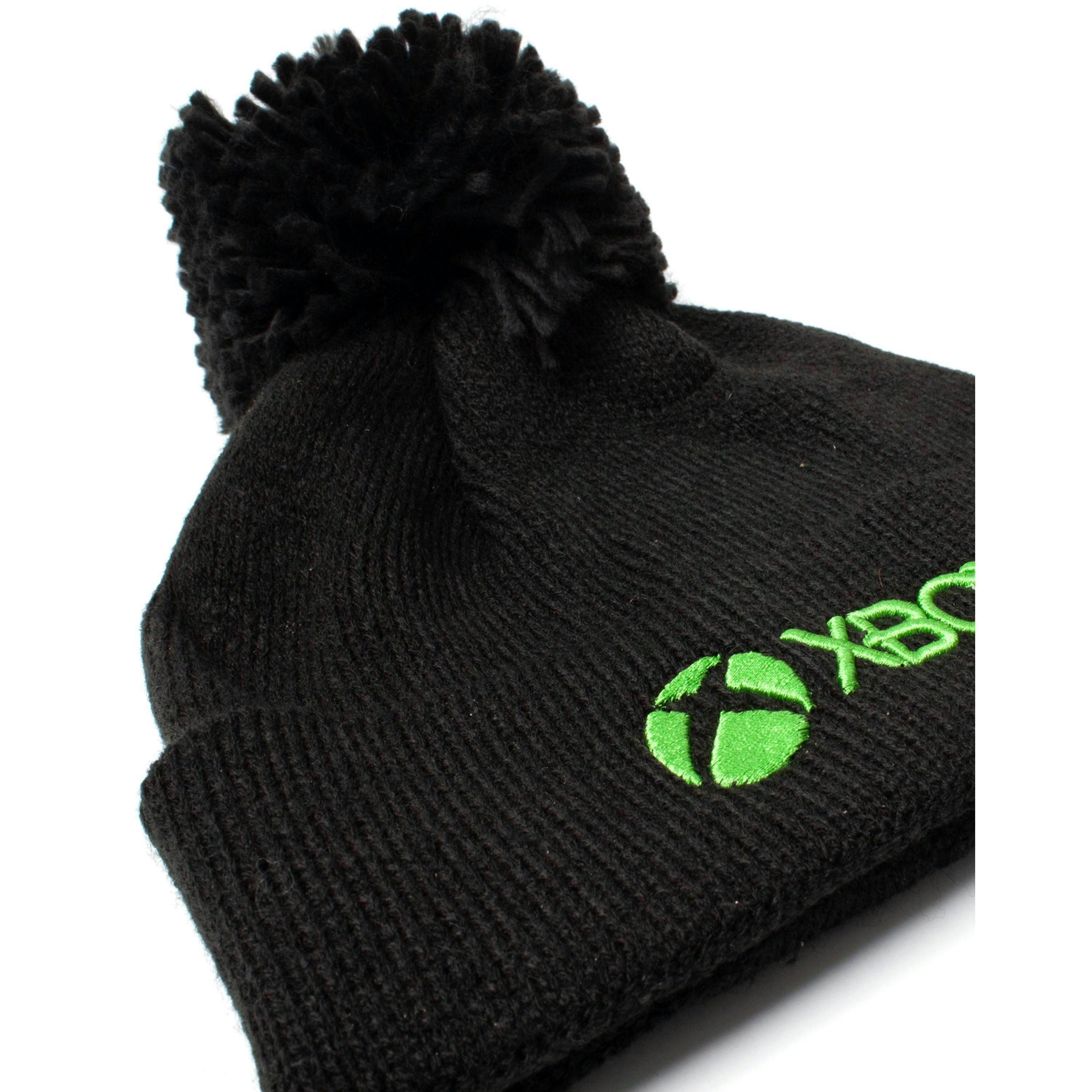 Xbox Boys Black Logo Bobble Hat (One Size) by Vanilla Underground , view 4 of 5