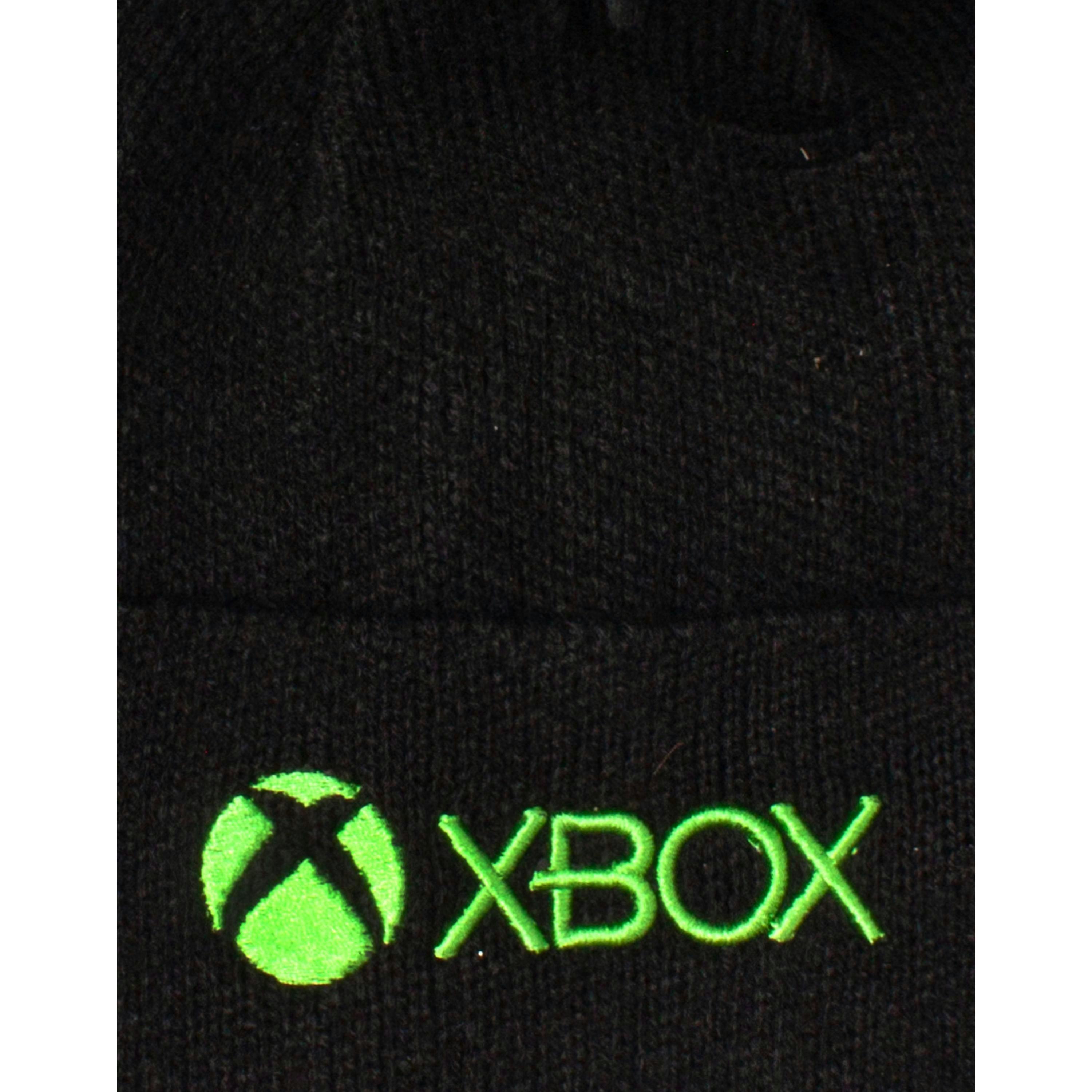 Xbox Boys Black Logo Bobble Hat (One Size) by Vanilla Underground , view 5 of 5