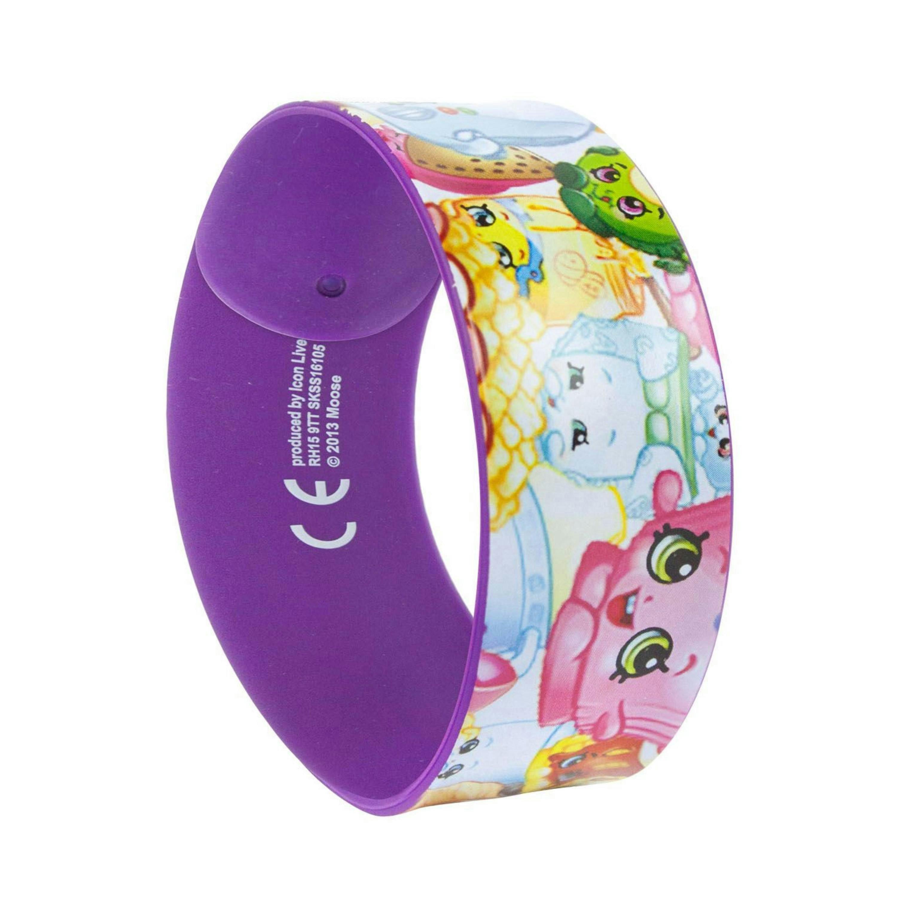 Shopkins Girls Purple Multi-Character Print Wrap Band (One Size) by Vanilla Underground , view 1 of 3