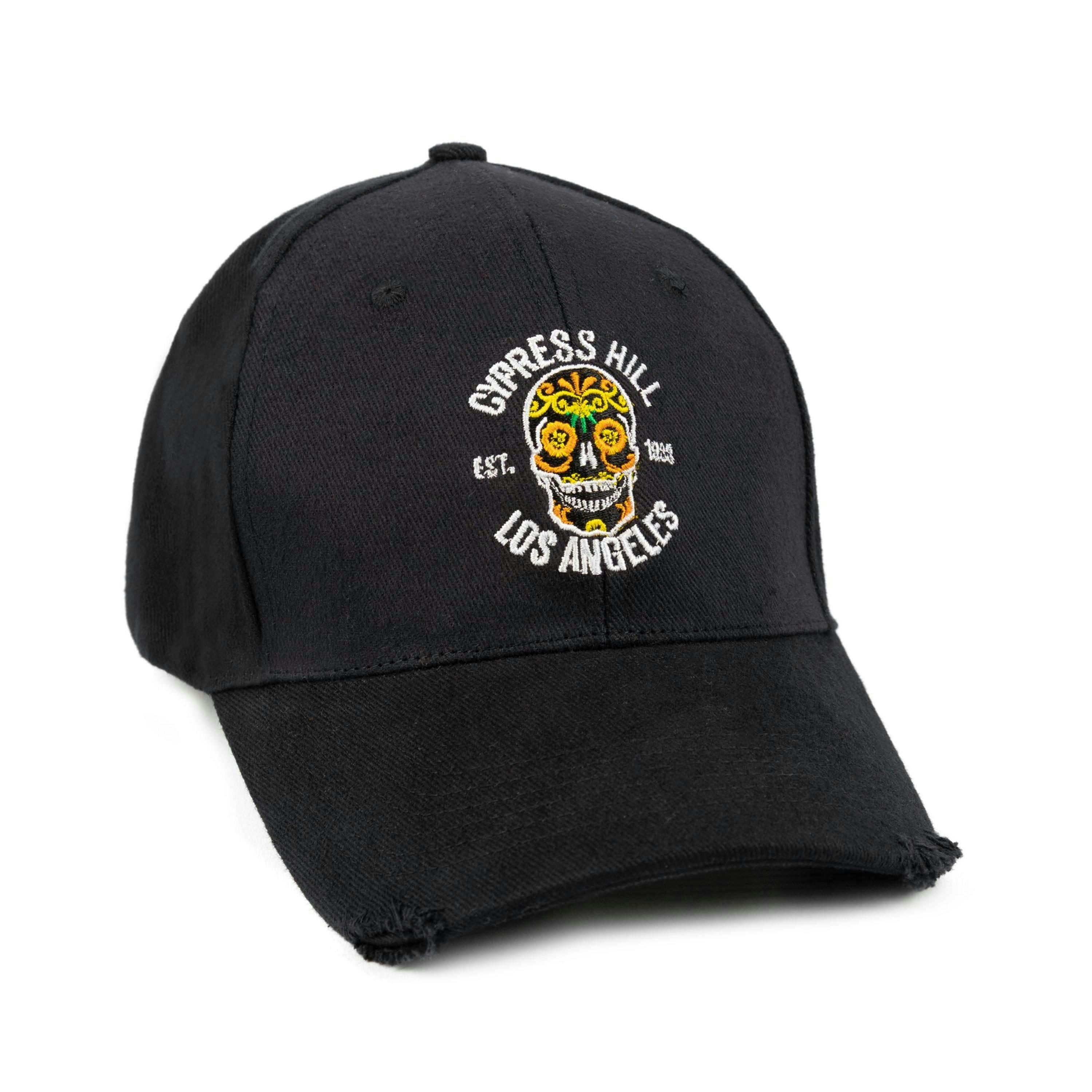 Cypress Hill Unisex Black Band Logo Adjustable Curved Peak Cap (One Size) by Vanilla Underground , view 1 of 6