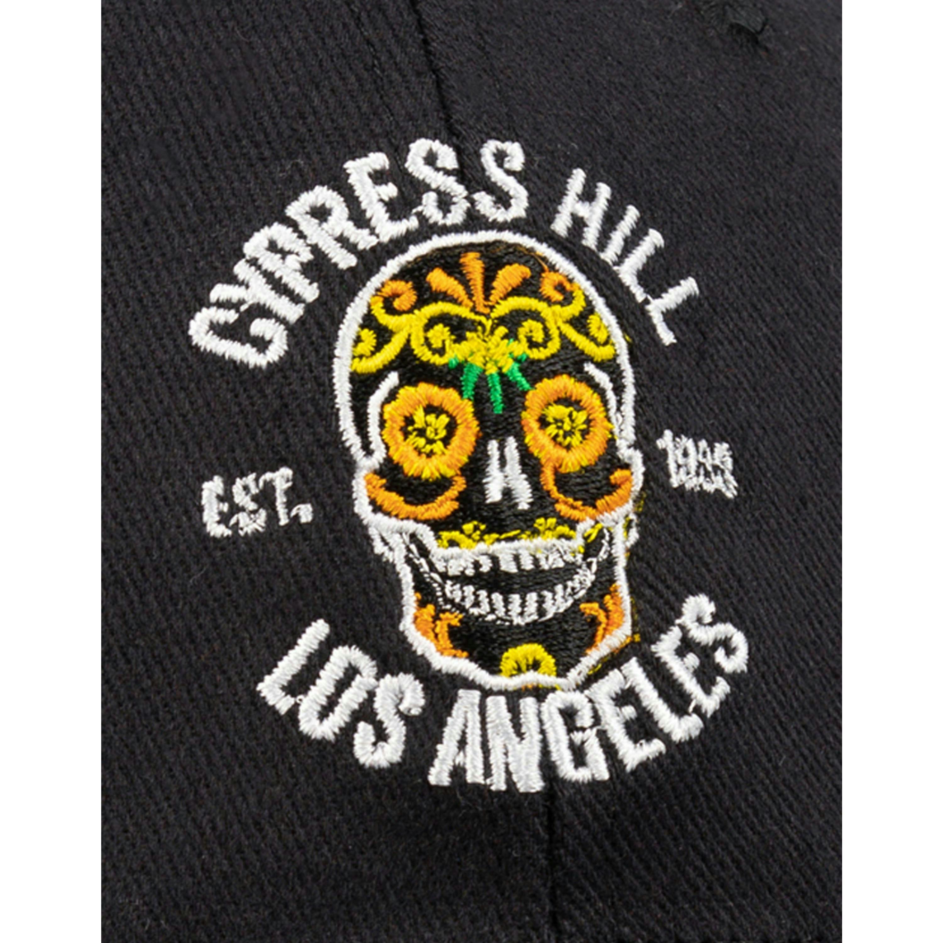 Cypress Hill Unisex Black Band Logo Adjustable Curved Peak Cap (One Size) by Vanilla Underground , view 3 of 6