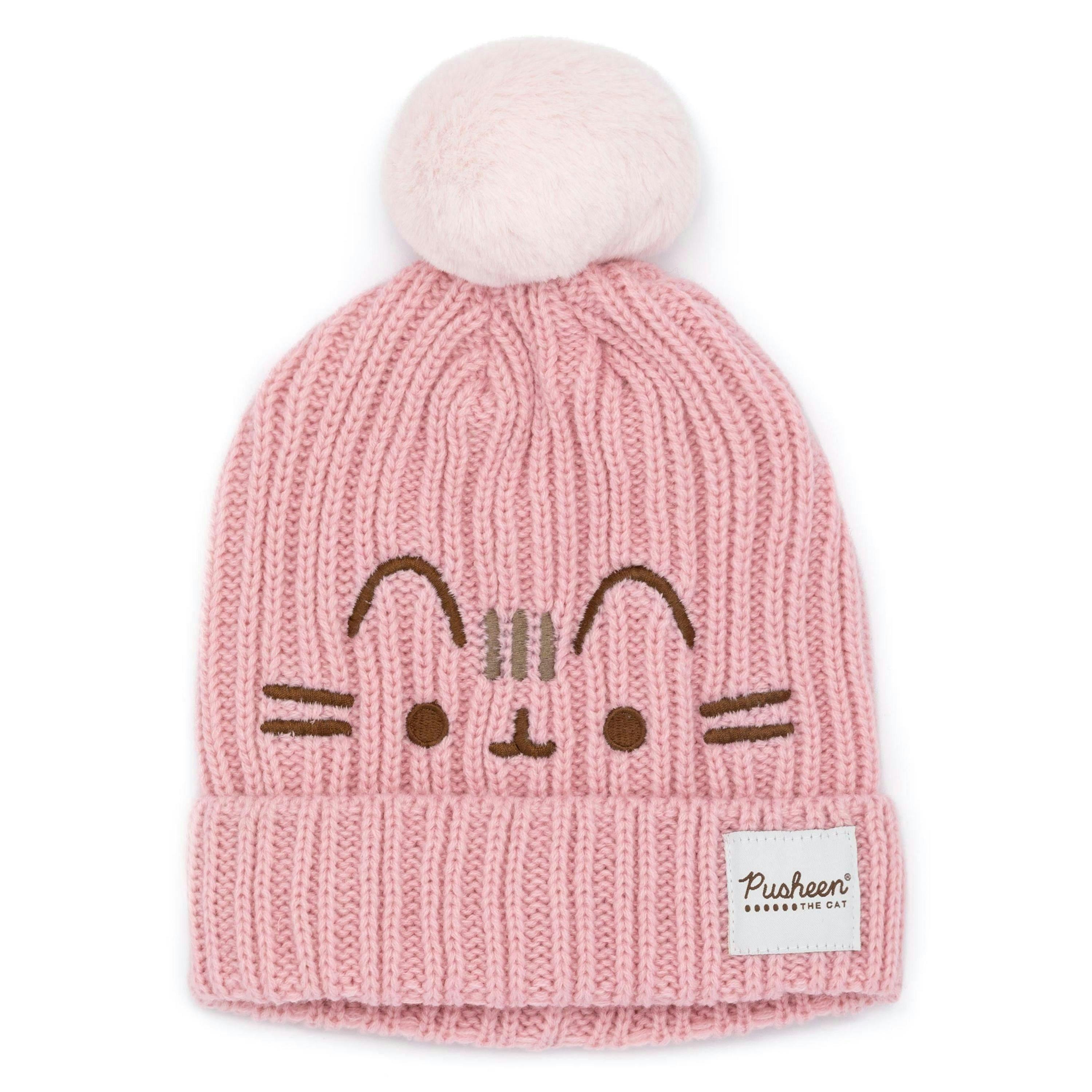 Pusheen Womens Pink Beanie and Gloves Set (One Size) [dis] by Vanilla Underground , view 5 of 6
