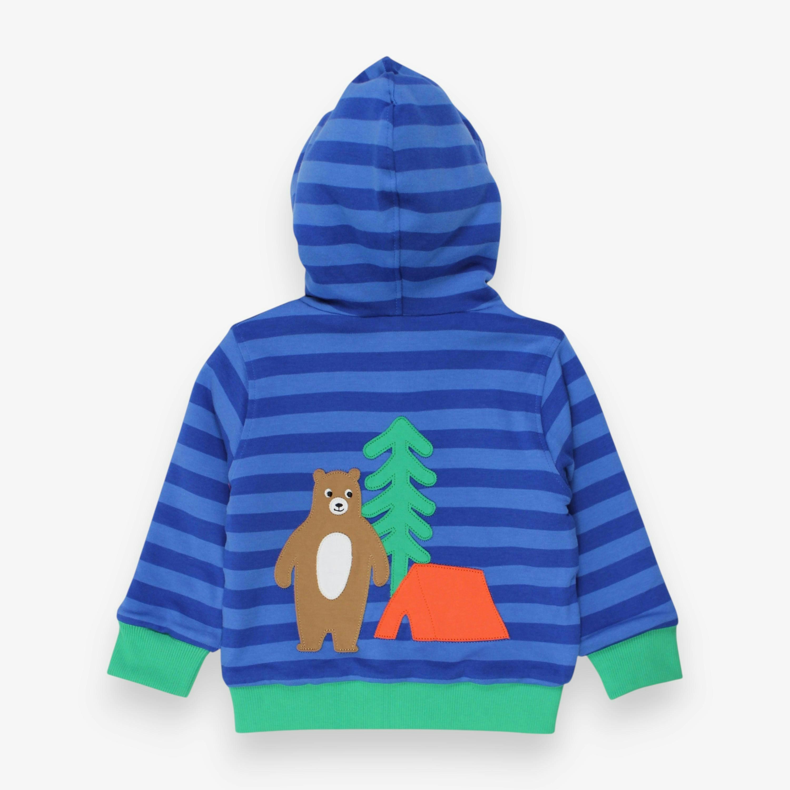 Organic Camping Bear Applique Hoodie , view 3 of 3