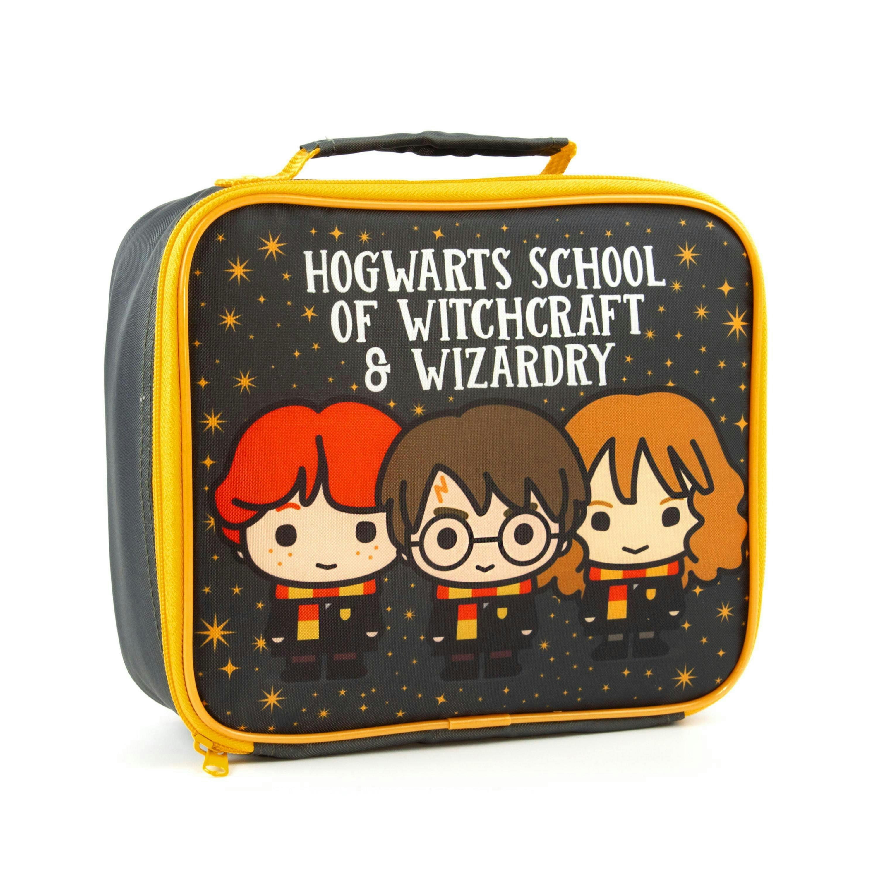 Harry Potter Unisex Kids Black Lunch Bag and Bottle Set (One Size) [dis] by Vanilla Underground , view 3 of 6