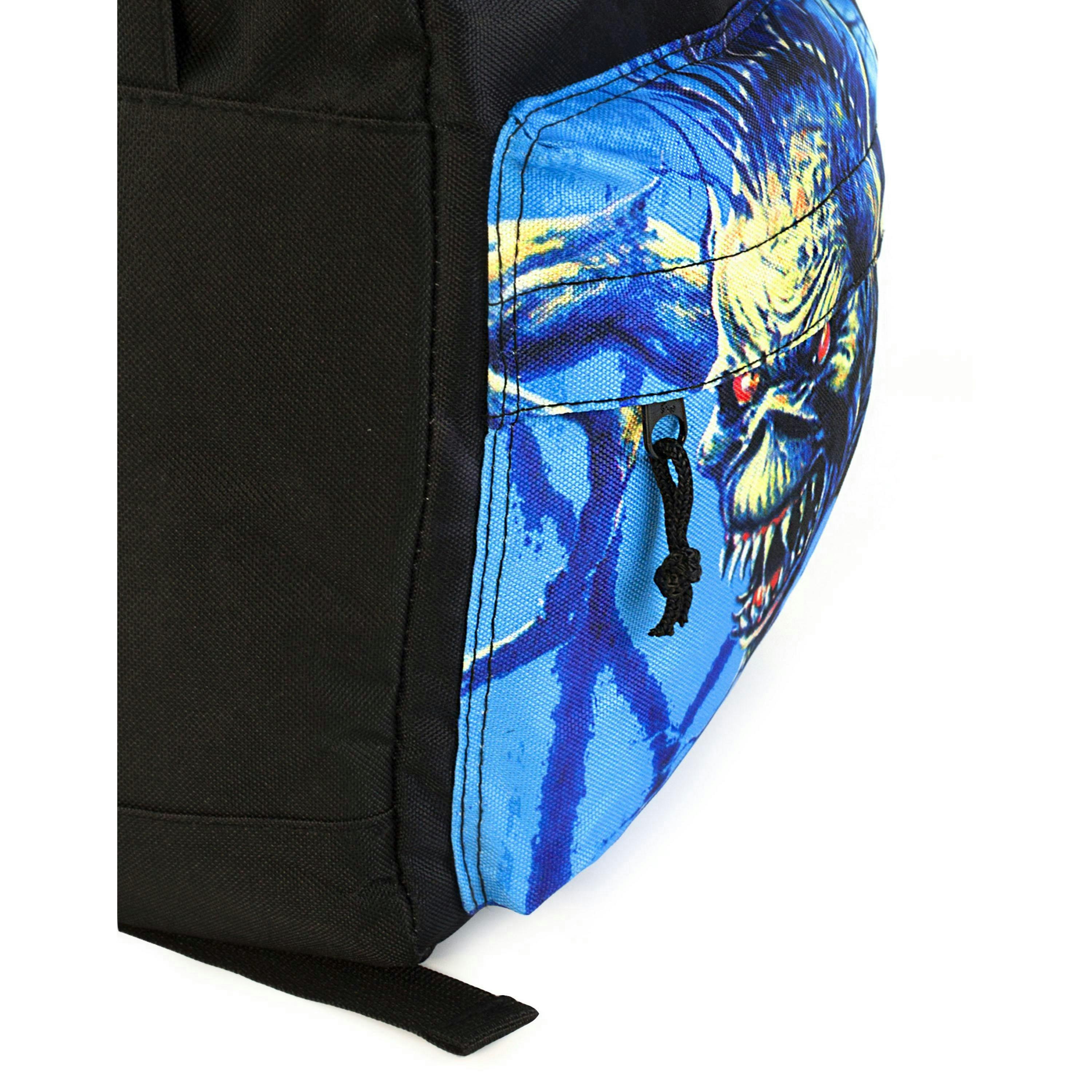 Rock Sax Womens Black Iron Maiden Backpack (One Size) by Vanilla Underground , view 6 of 6