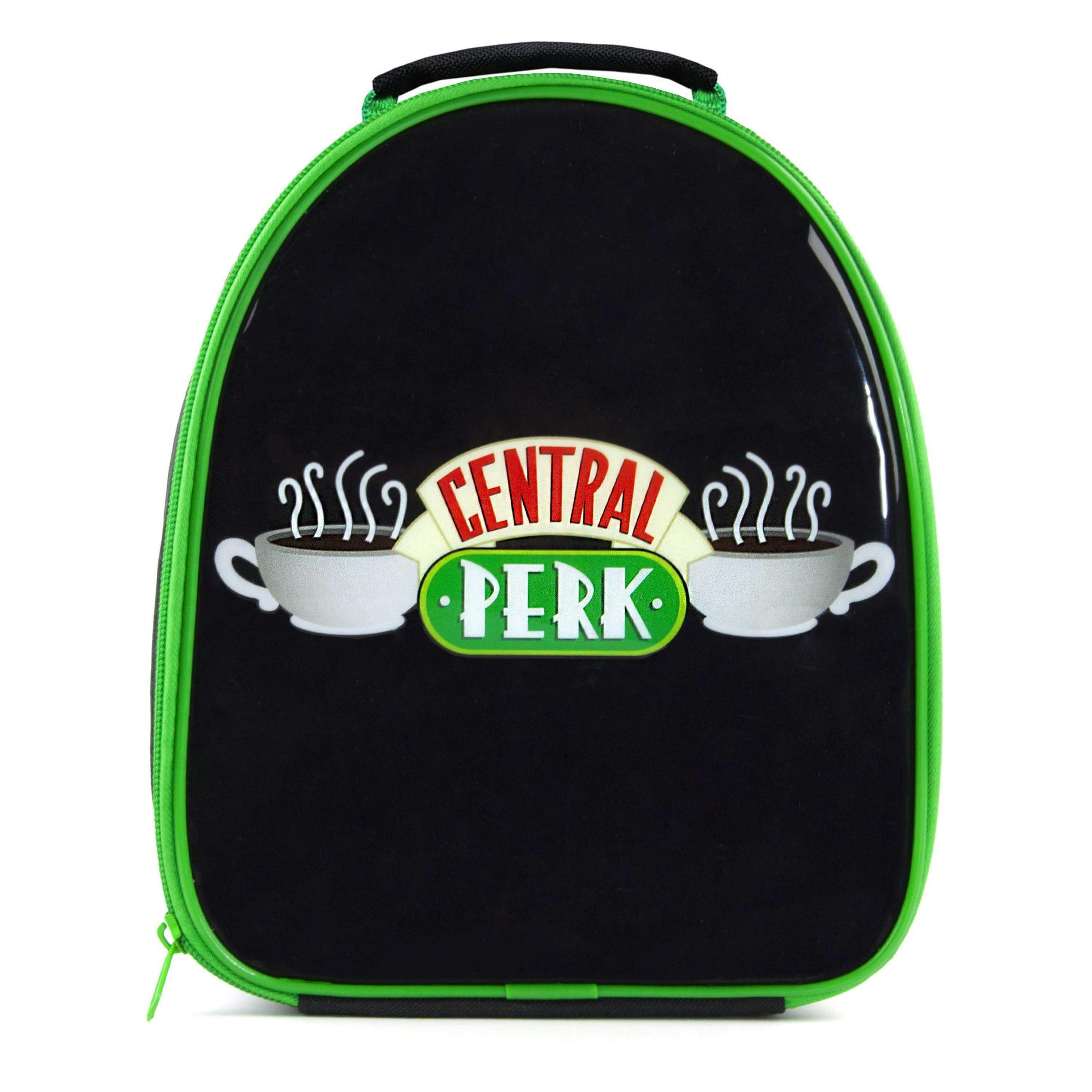 Friends Unisex Kids Black Central Perk Logo Lunch Bag and Bottle Set (One Size) by Vanilla Underground , view 3 of 6