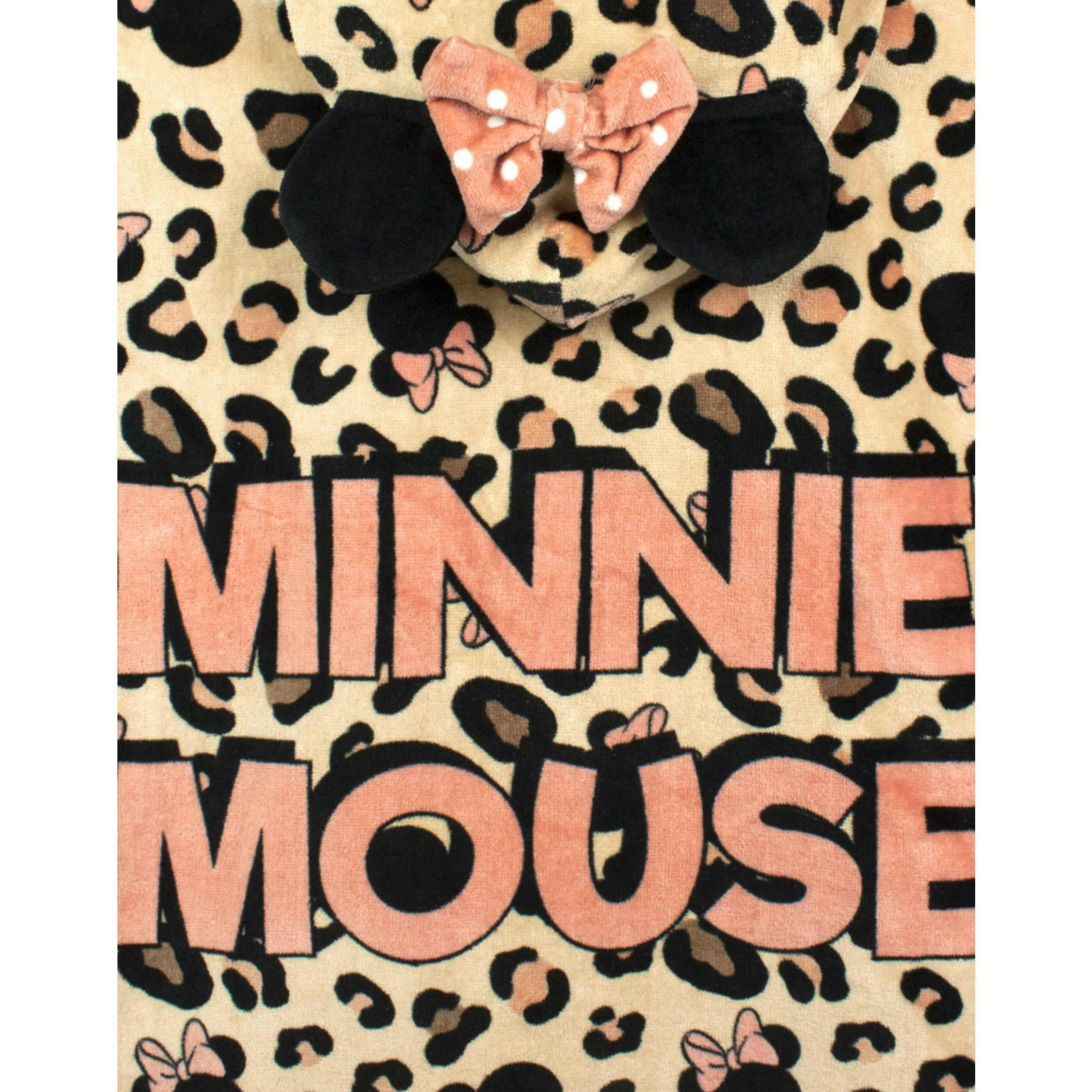 Disney Girls Pink Minnie Mouse Poncho Towel (One Size) by Vanilla Underground , view 5 of 5