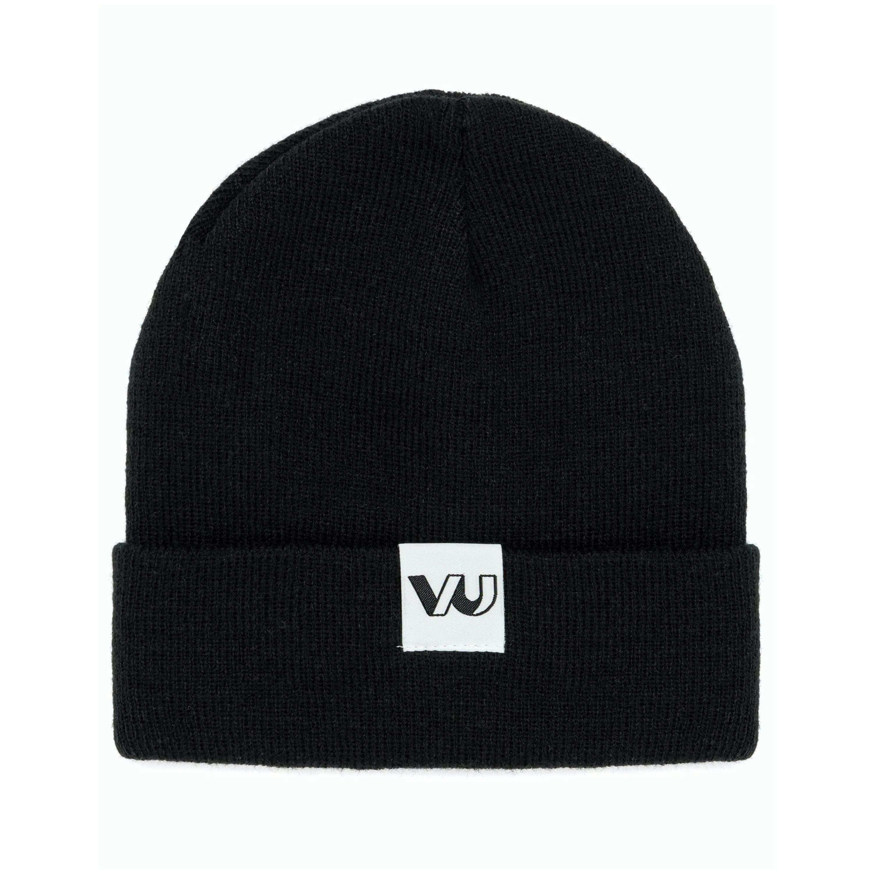 David Bowie Mens Black Logo Beanie Hat (One Size) by Vanilla Underground , view 4 of 5