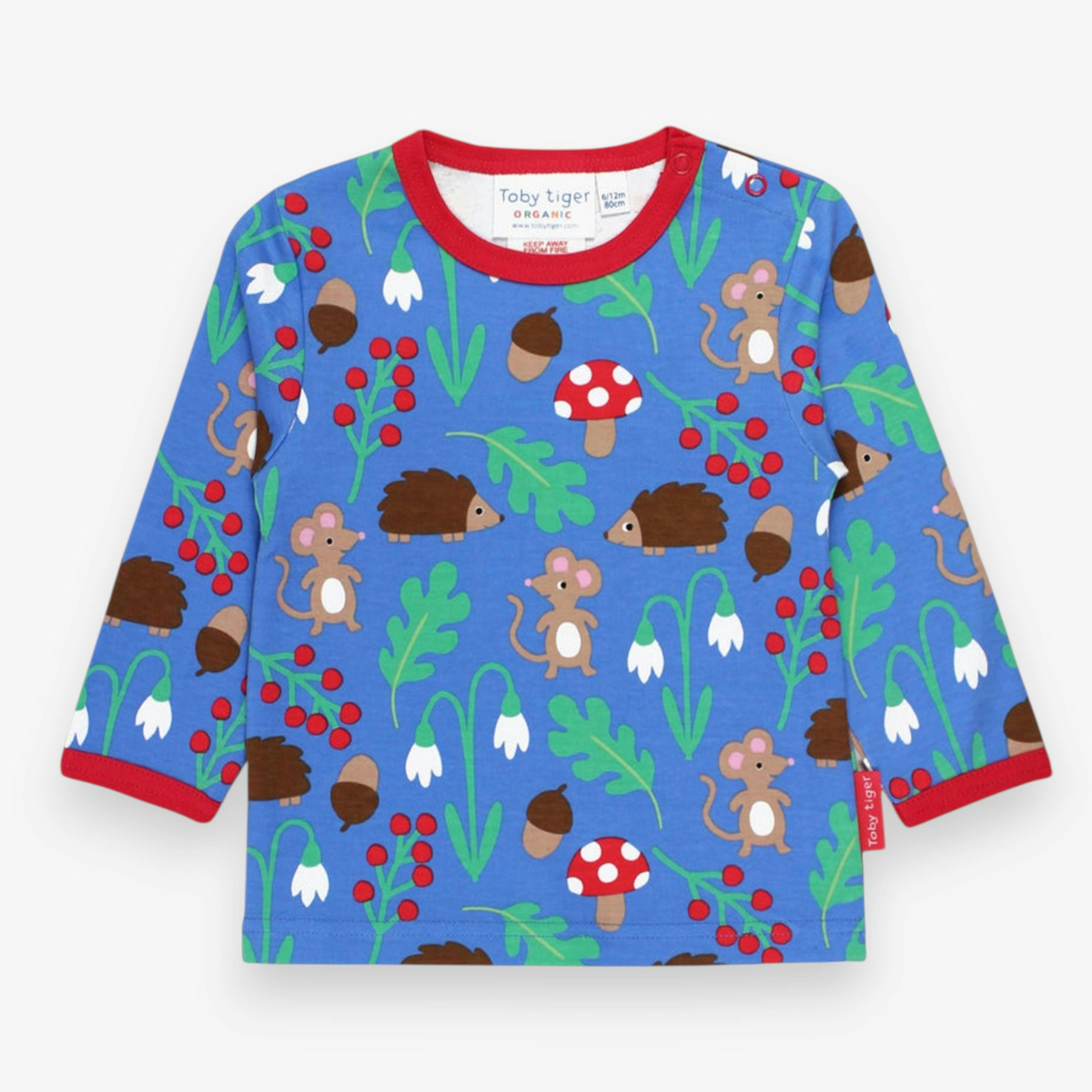 Organic Woodland Print Long-Sleeved T-Shirt , view 1 of 2