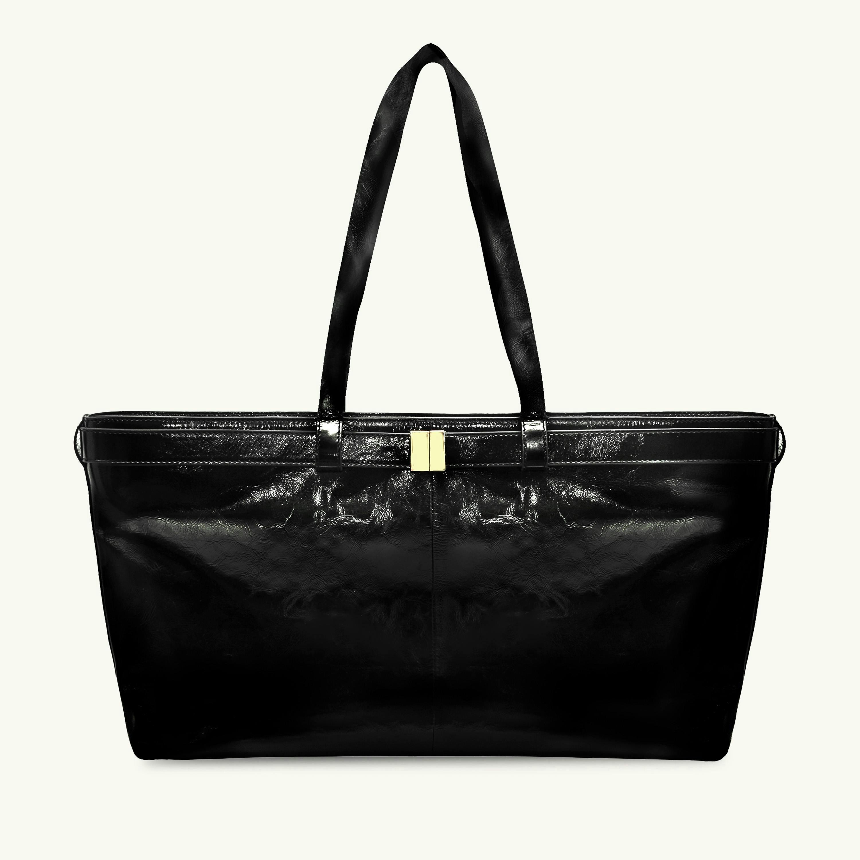 The Esme Crinkle Patent Bag , view 1 of 6