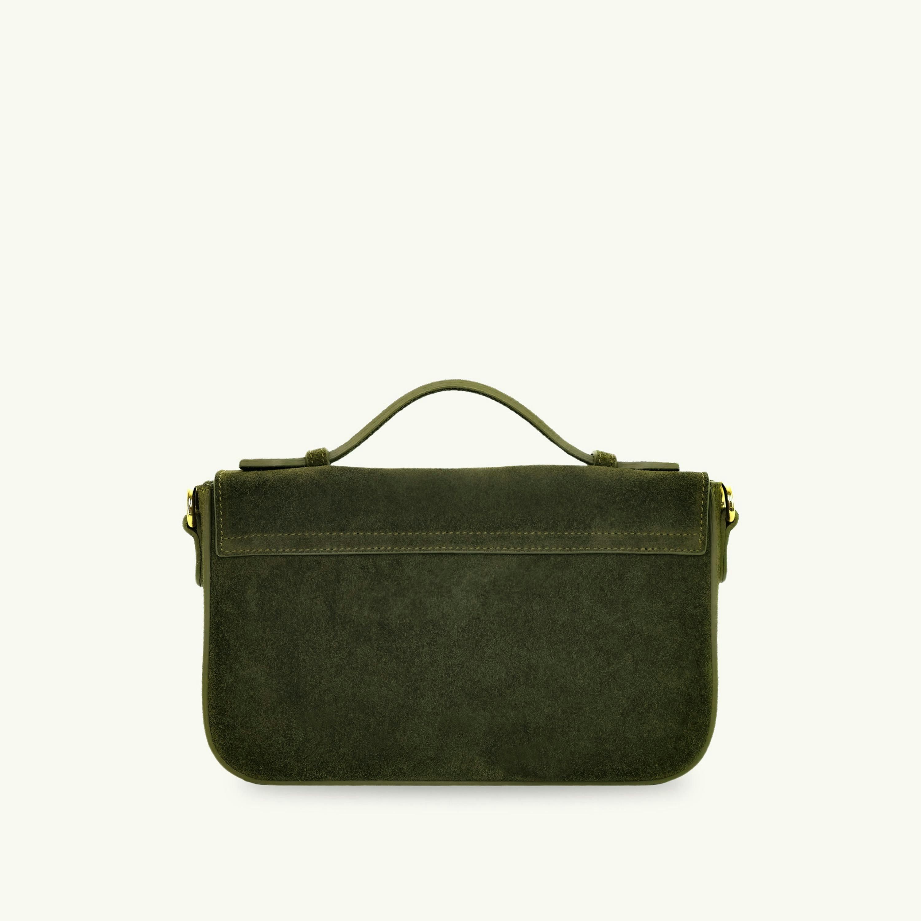 The Flora Top Handle Suede Bag , view 3 of 5
