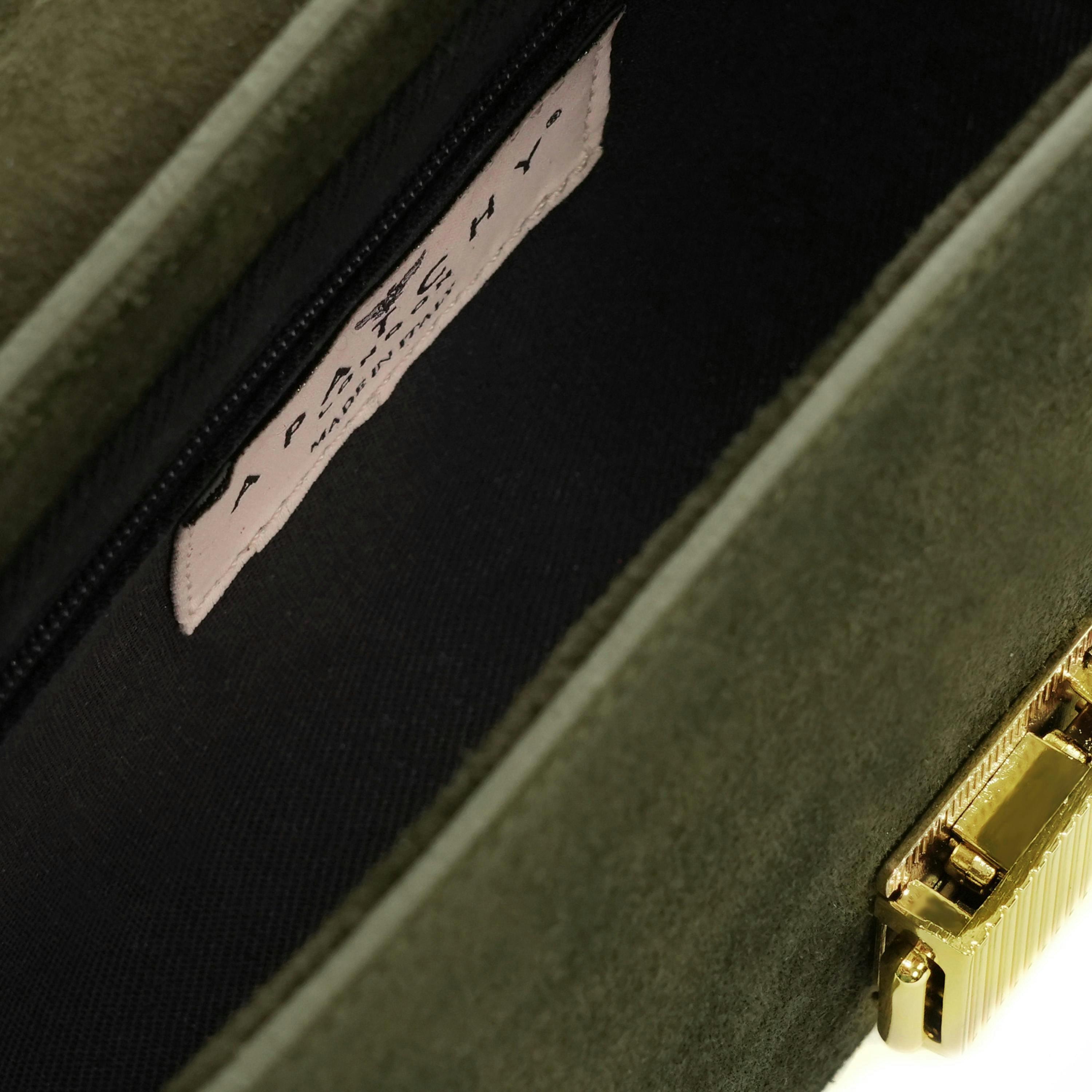 The Flora Top Handle Suede Bag , view 5 of 5