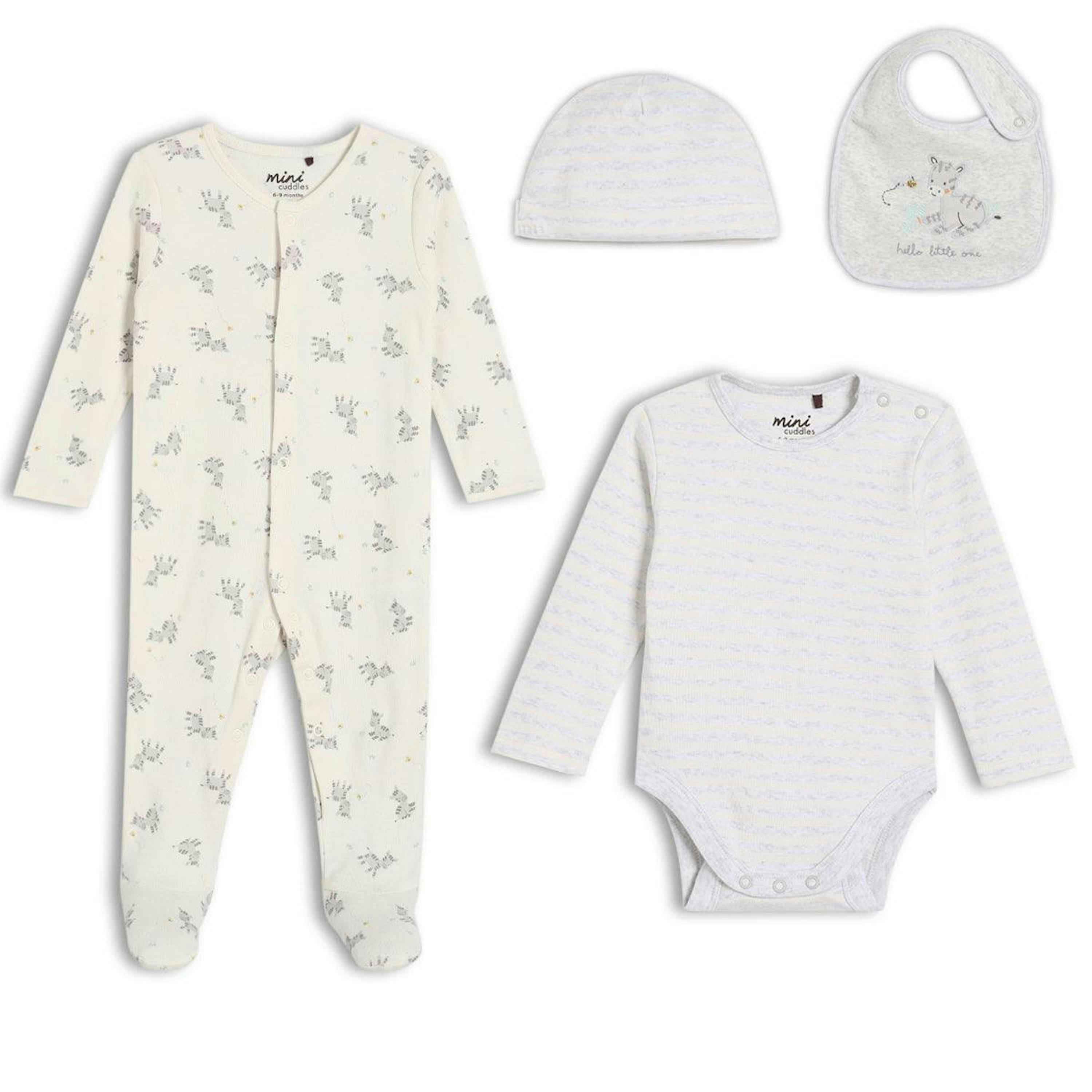 Baby Unisex 4pc Essentials Gift Set, Multicolour , view 1 of 5