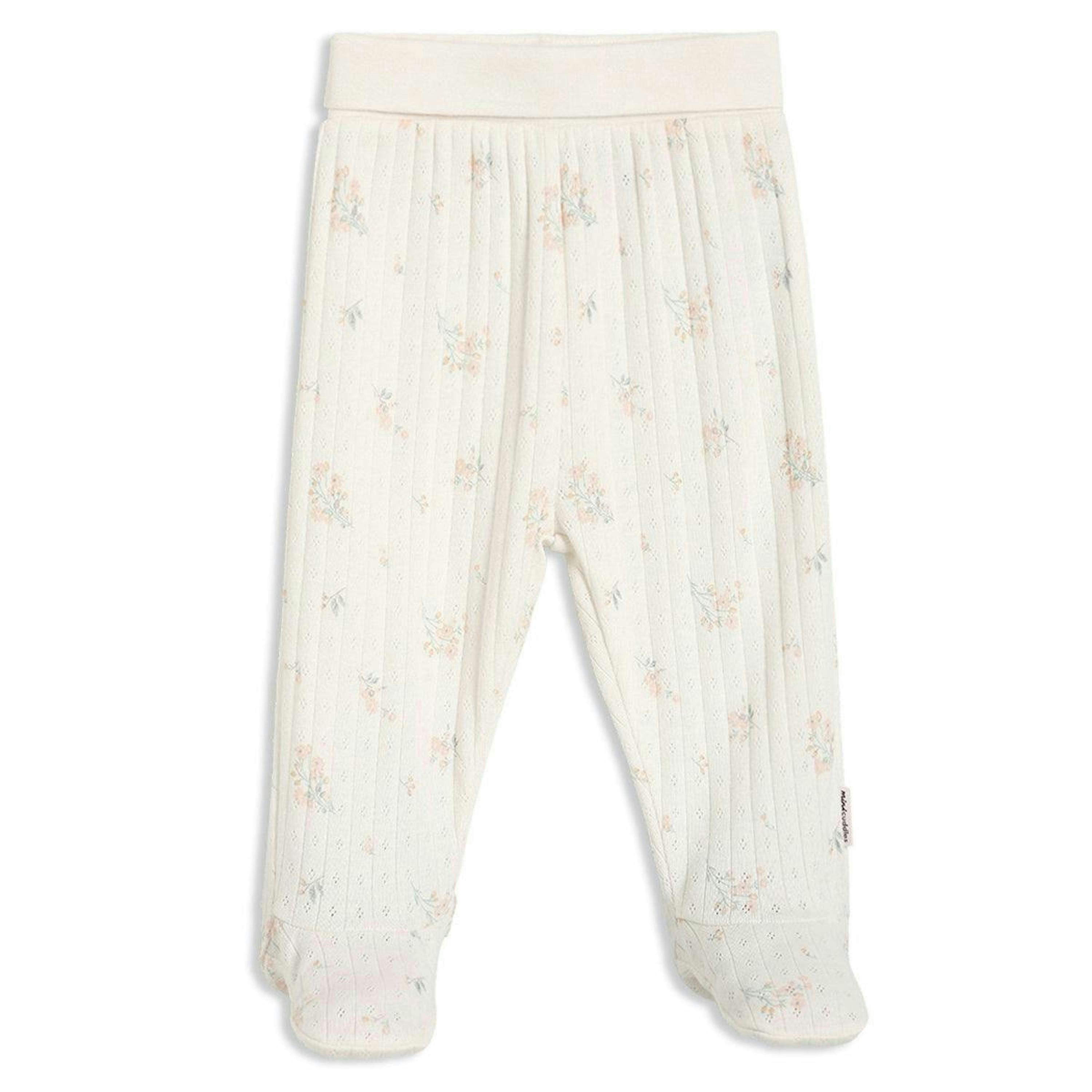 Baby Girls Floral Print 2pc Set, Off-White , view 4 of 5