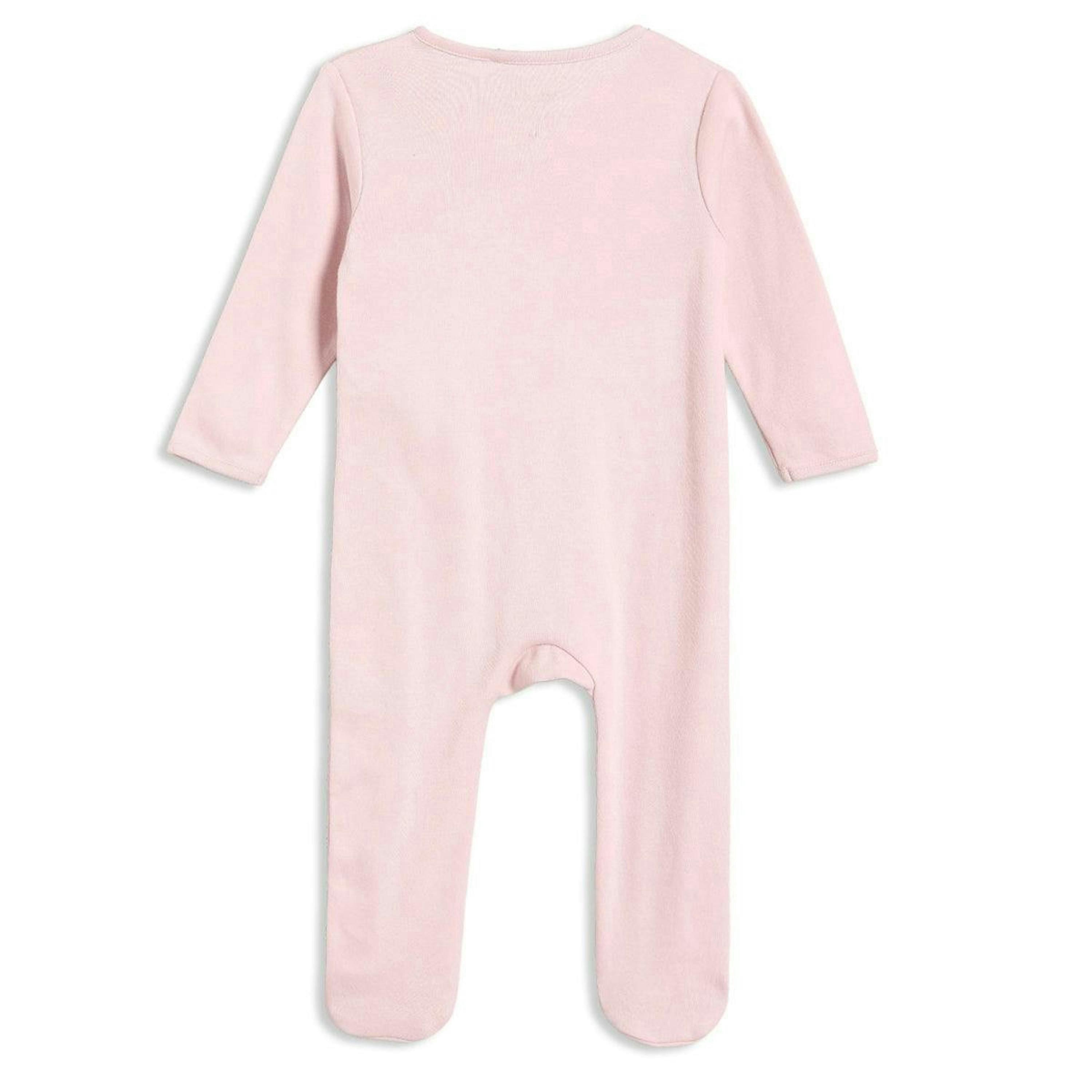 Baby Girls Typographic Sleepsuits, Pink , view 2 of 6