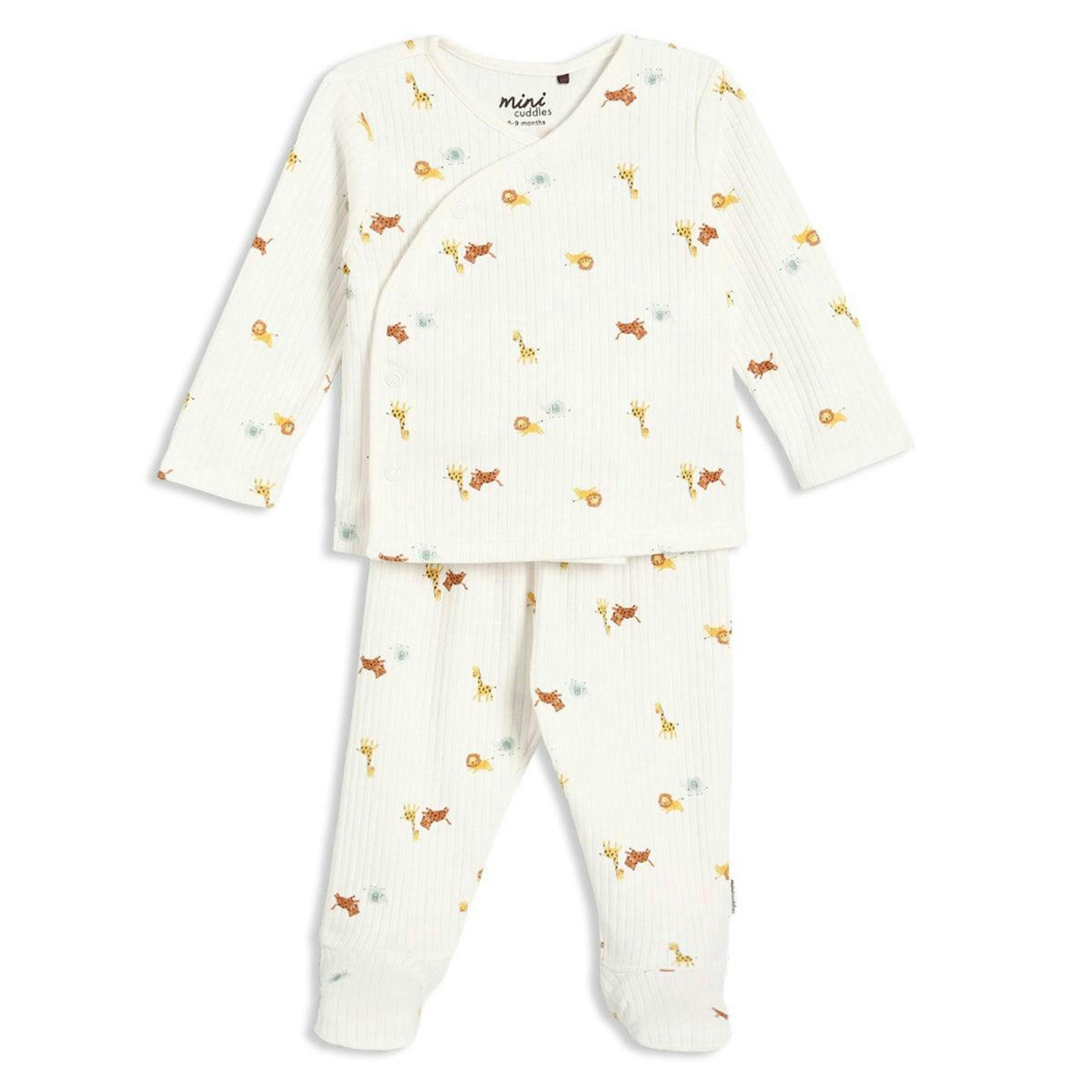 Baby Unisex Animal Print 2pc Set, Multicolor , view 1 of 6