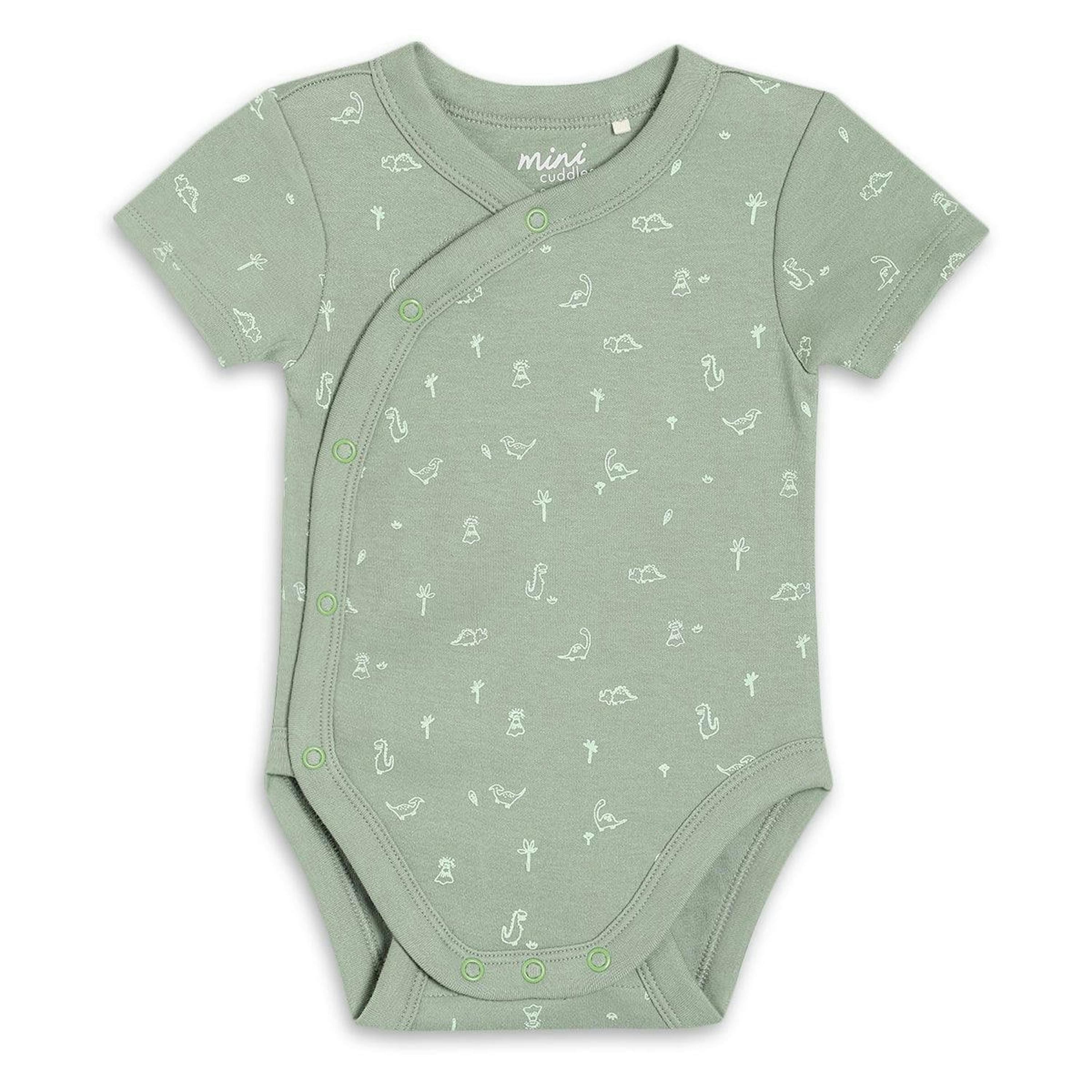 Baby Boys 3pk Dinosaur Print Bodysuits, Multicolour , view 3 of 5