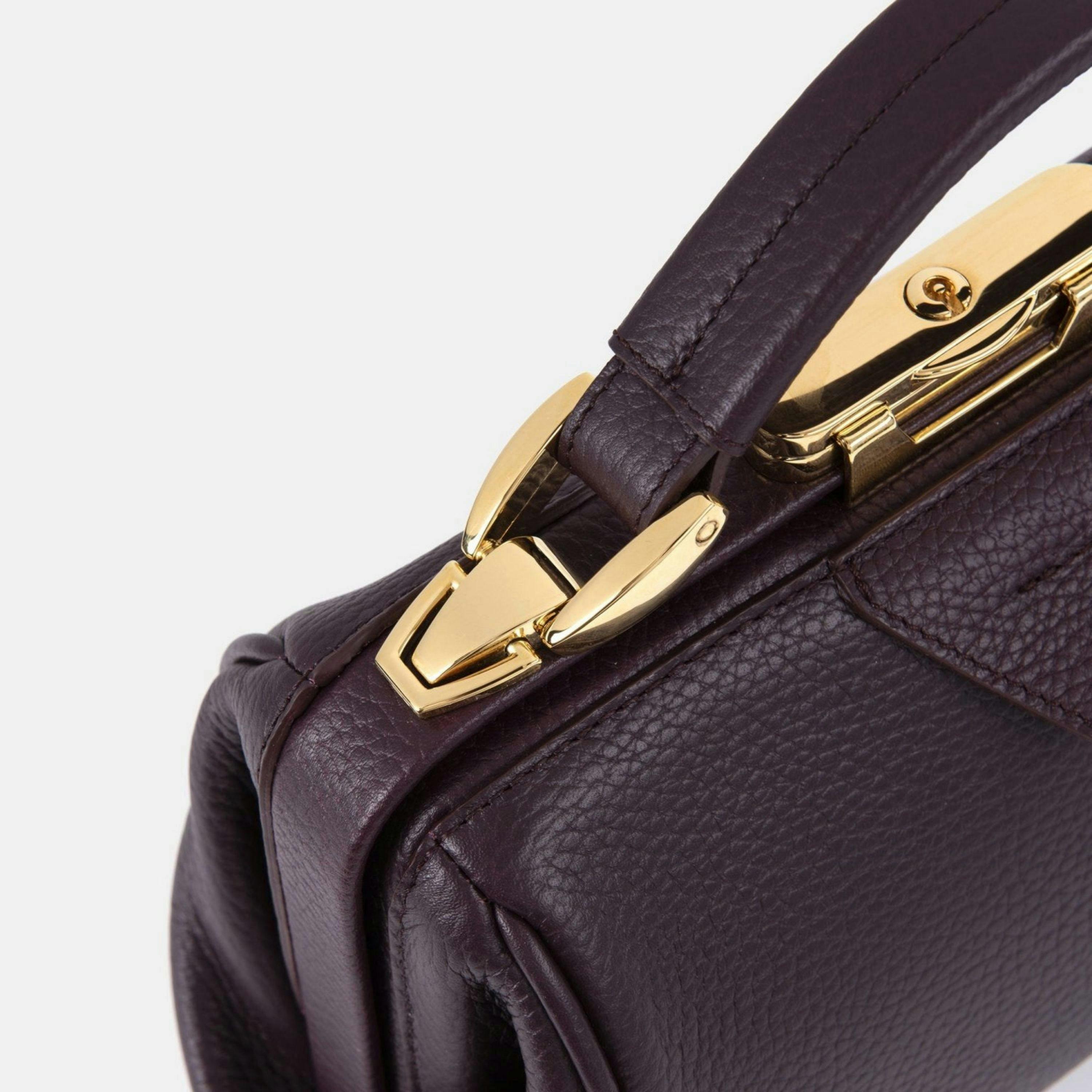The Mini Sophie - Bordeaux Calf Grain , view 4 of 4