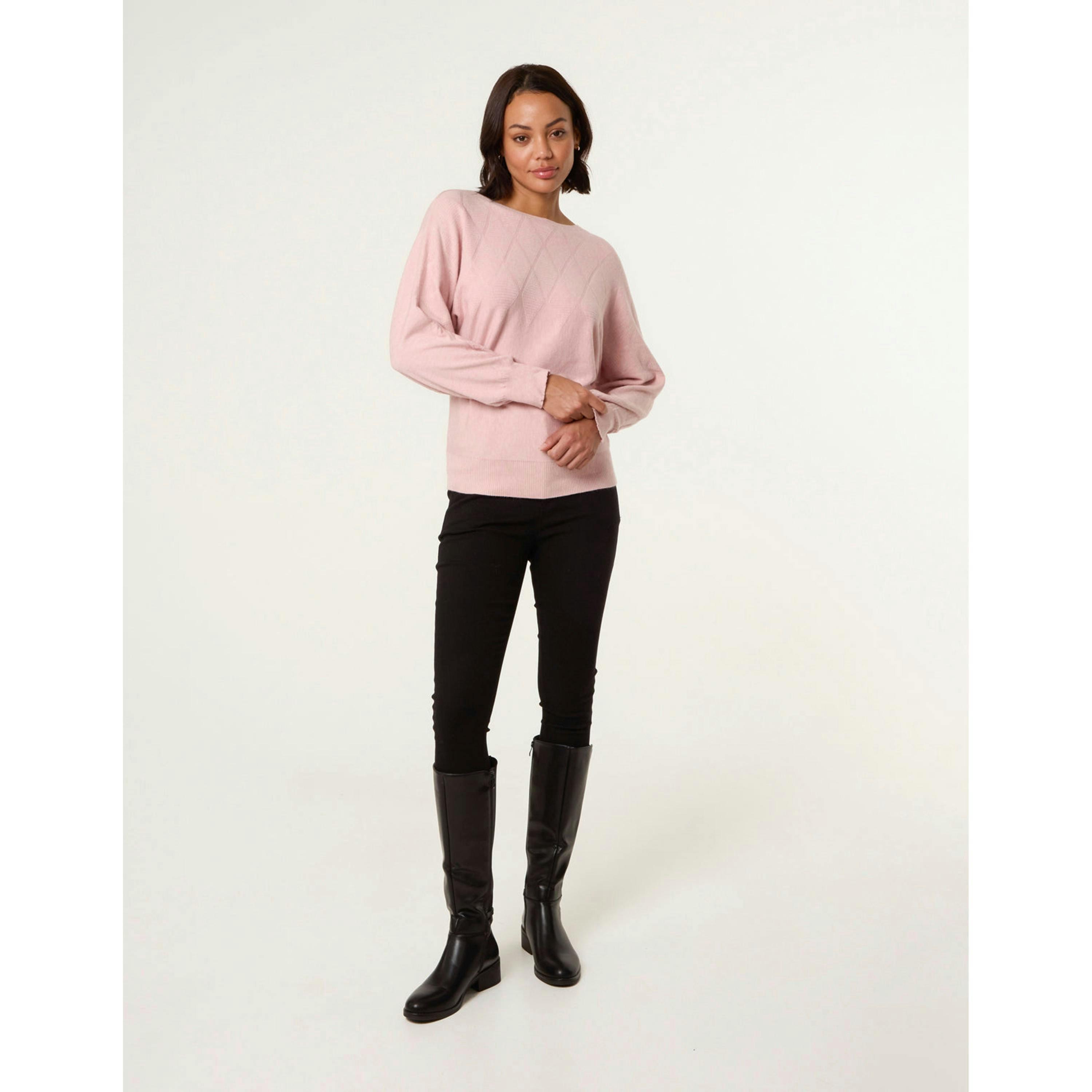 Blue Vanilla Patterned Jumper   in  Pink , view 1 of 4