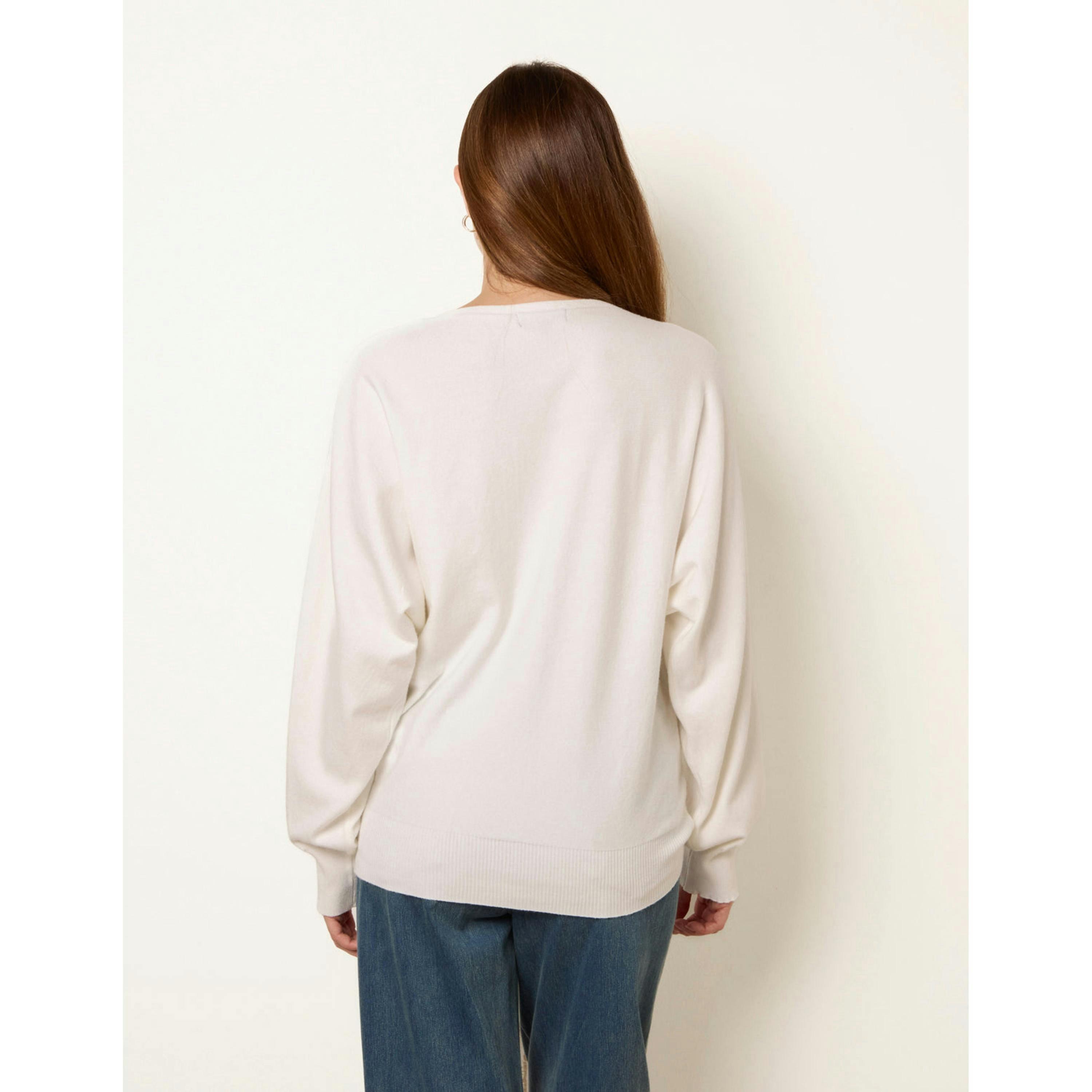 Blue Vanilla Patterned Jumper  in Ivory , view 2 of 4