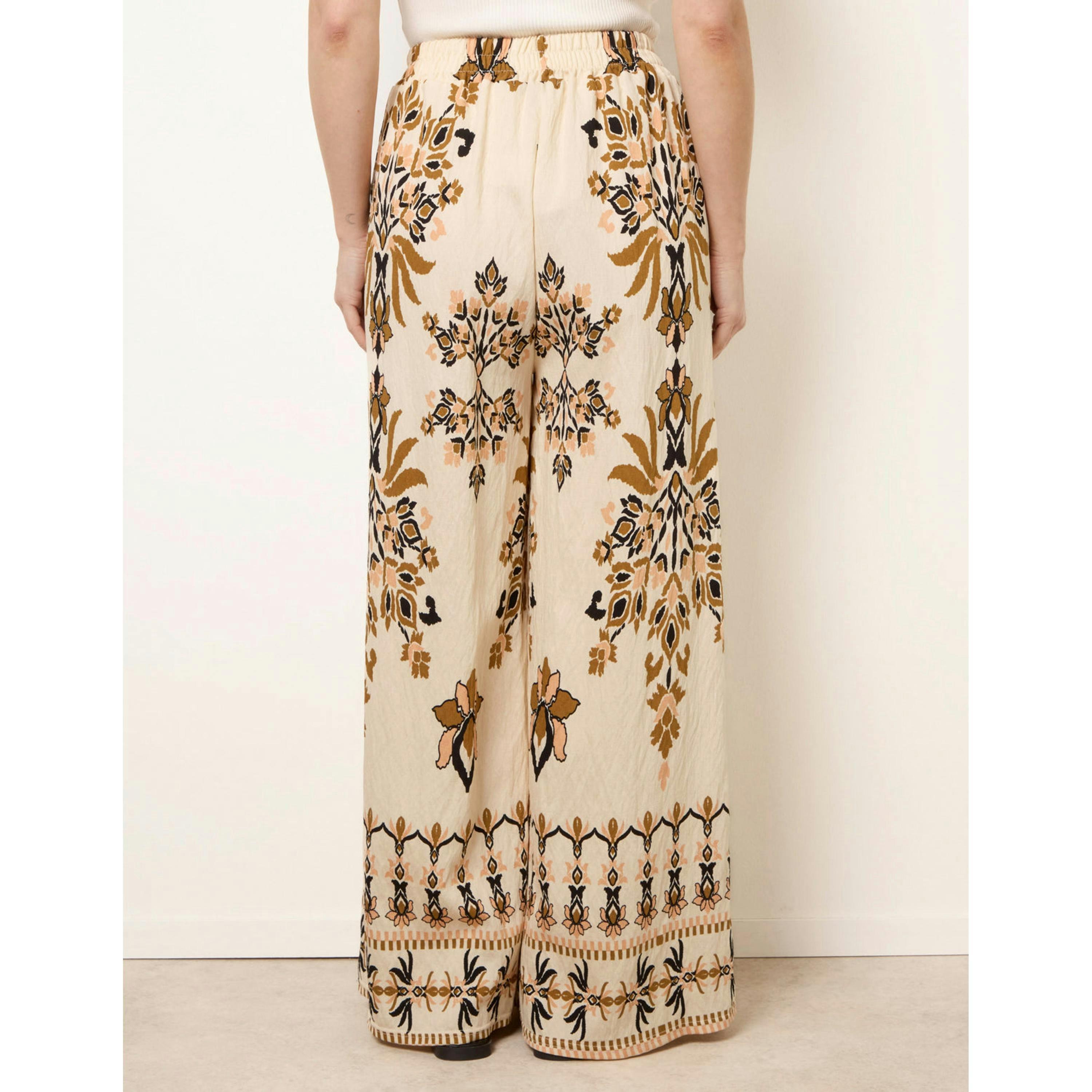 Blue Vanilla Drawstring Waist Wide Leg Pants  in Brown , view 2 of 4