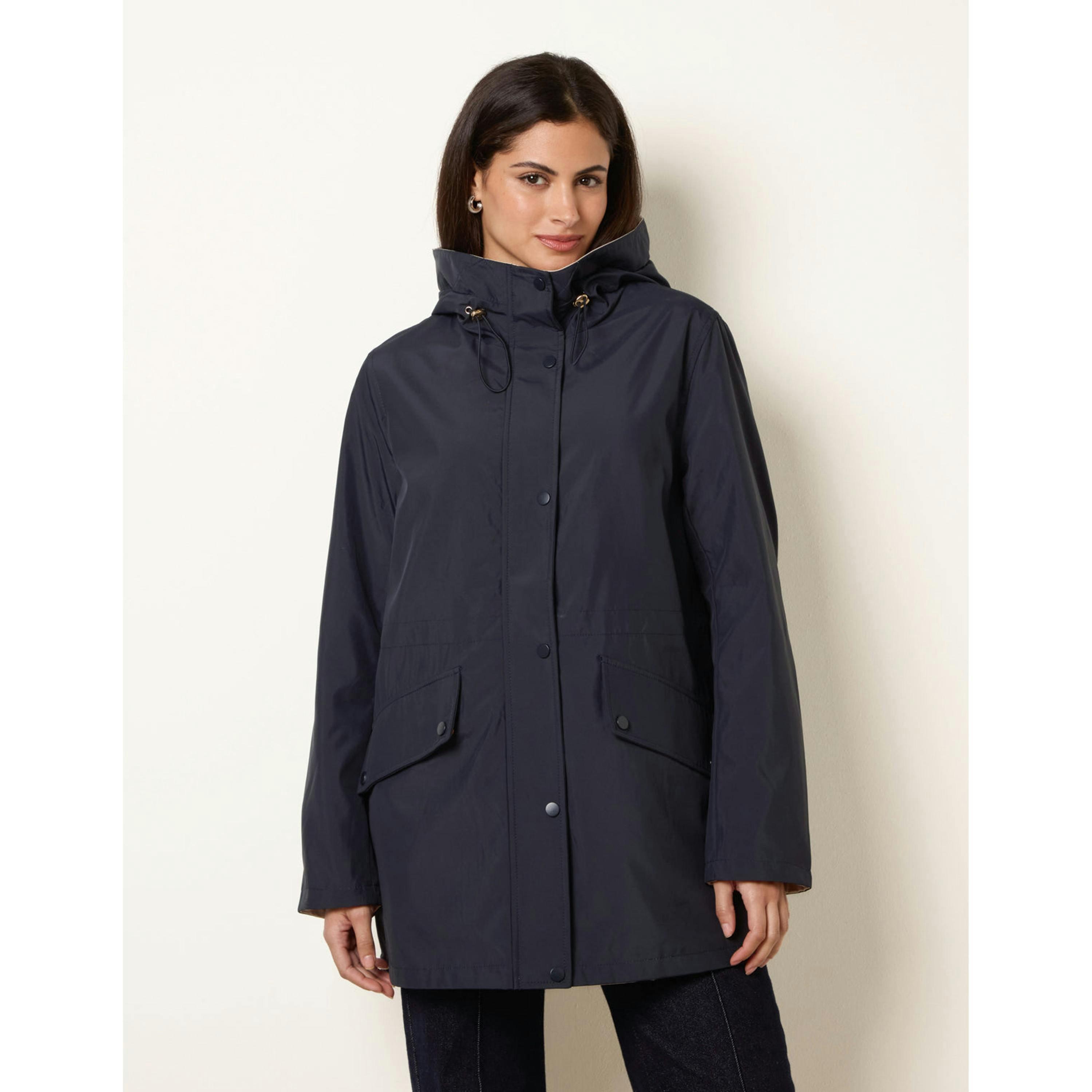 Blue Vanilla Reversible Raincoat   in  Navy , view 1 of 6