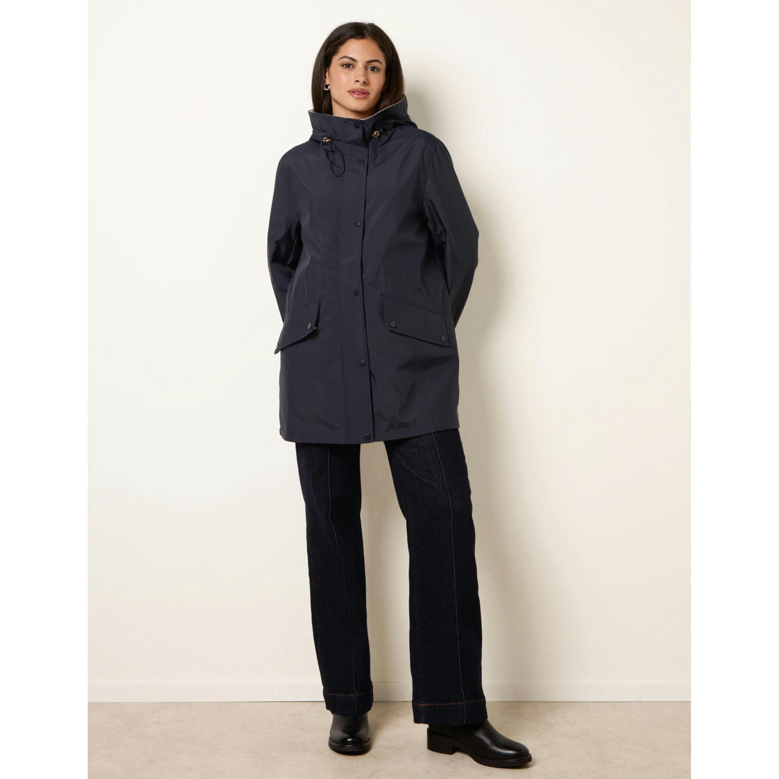 Blue Vanilla Reversible Raincoat  in Navy , view 5 of 6