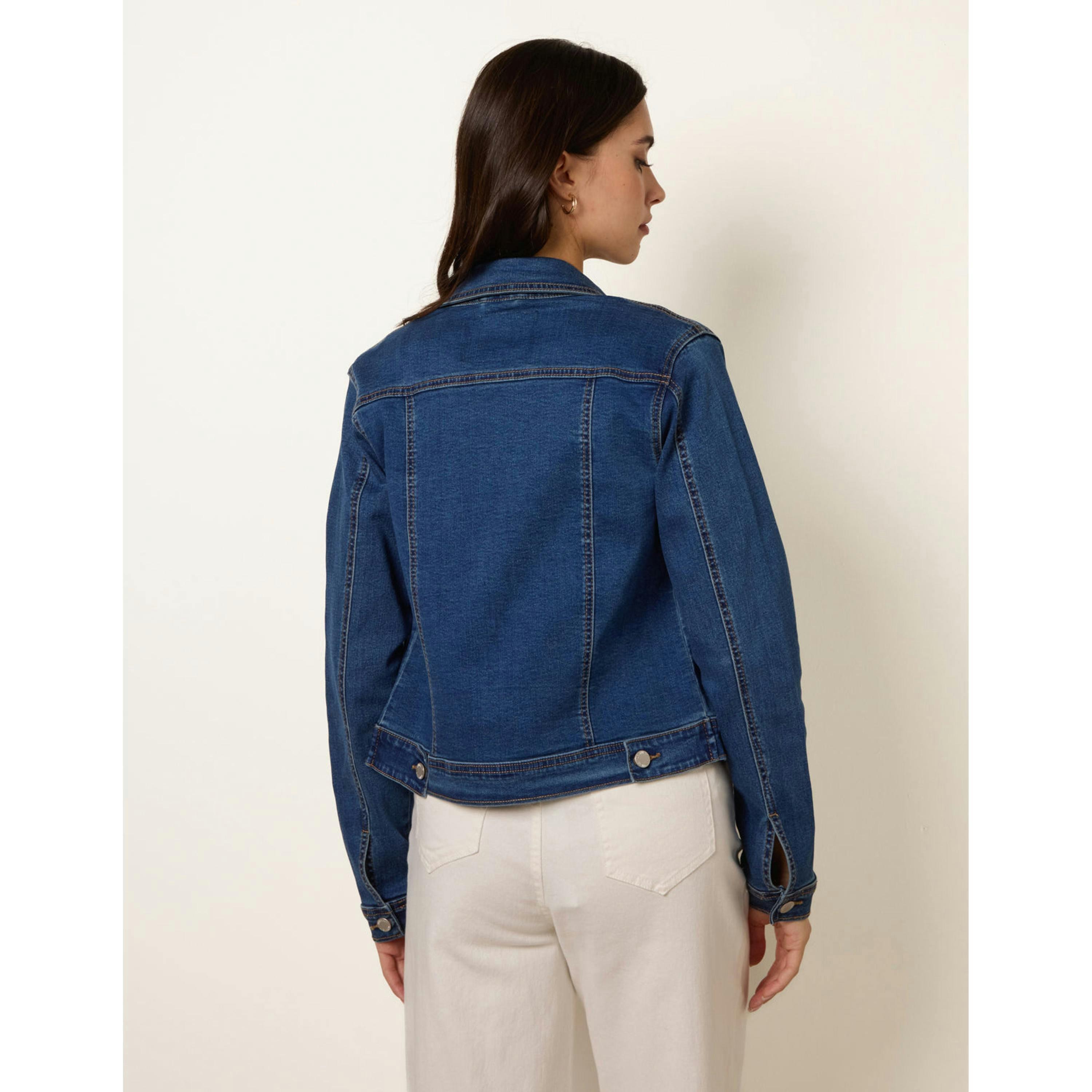 Blue Vanilla Stretch Denim Jacket  in Blue , view 2 of 5