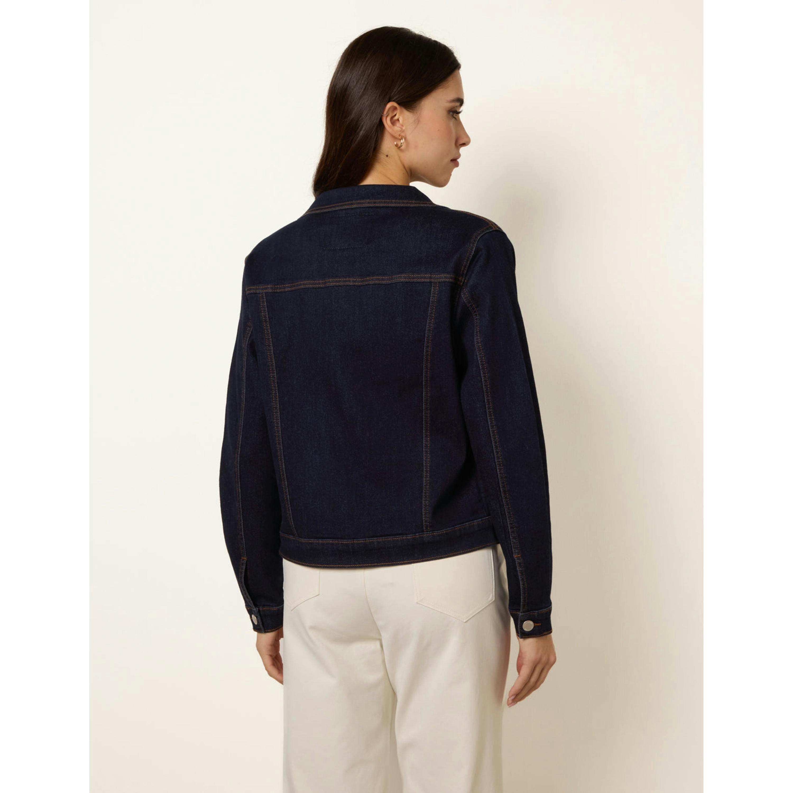 Blue Vanilla Boxy Denim Jacket  in Navy , view 2 of 6