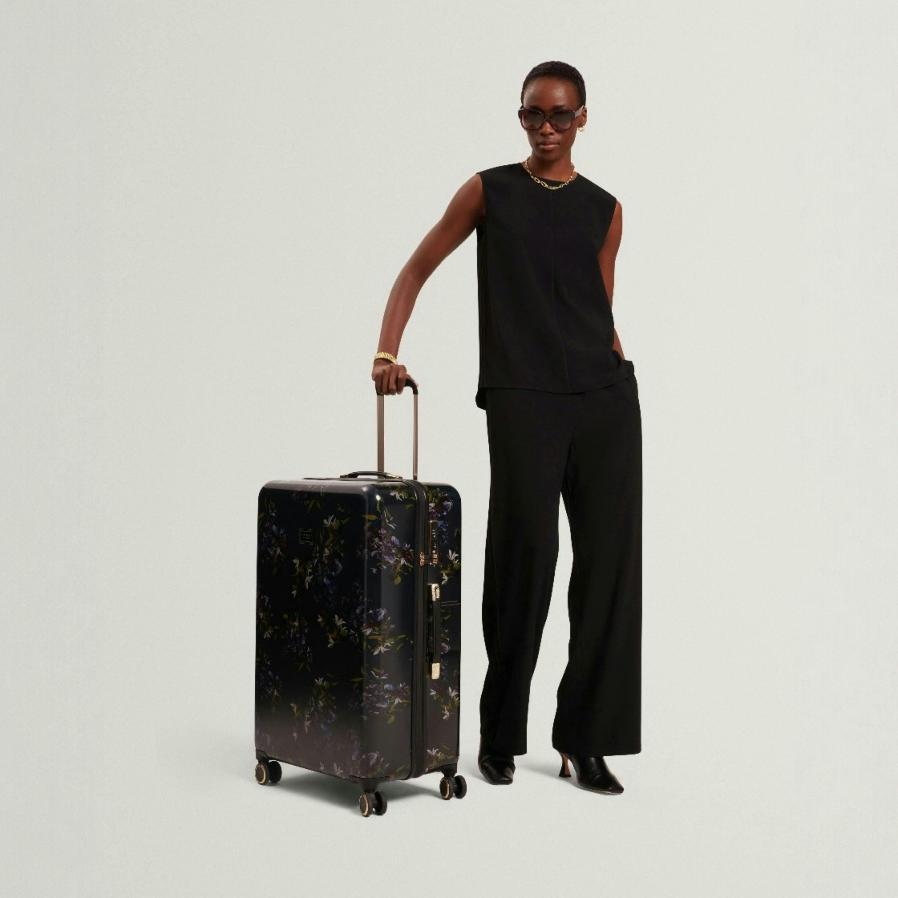 Ted Baker Midnight Bloom 79cm 4-Wheel Large Suitcase , view 6 of 6