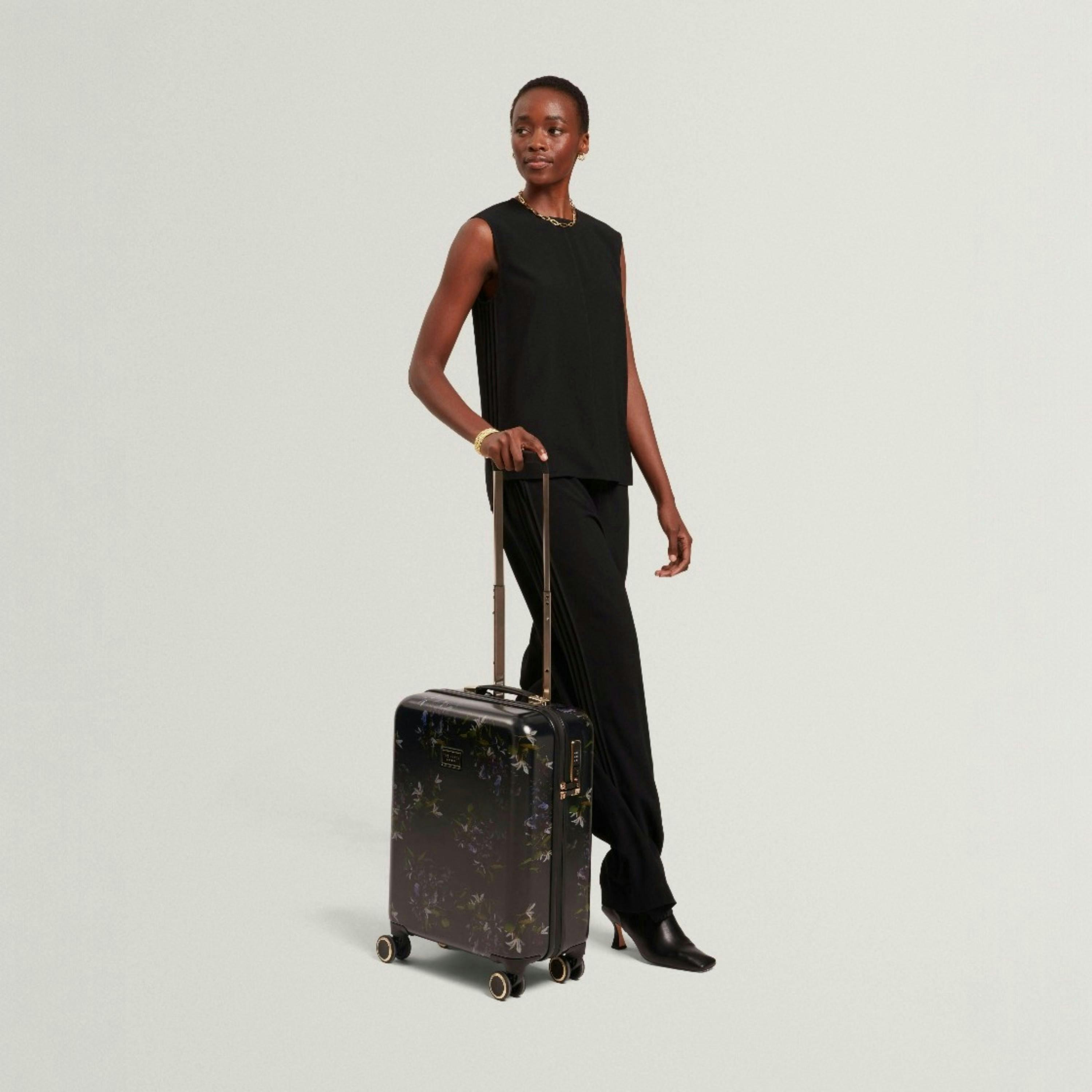 Ted Baker Midnight Bloom 55cm 4-Wheel Cabin Suitcase , view 6 of 6