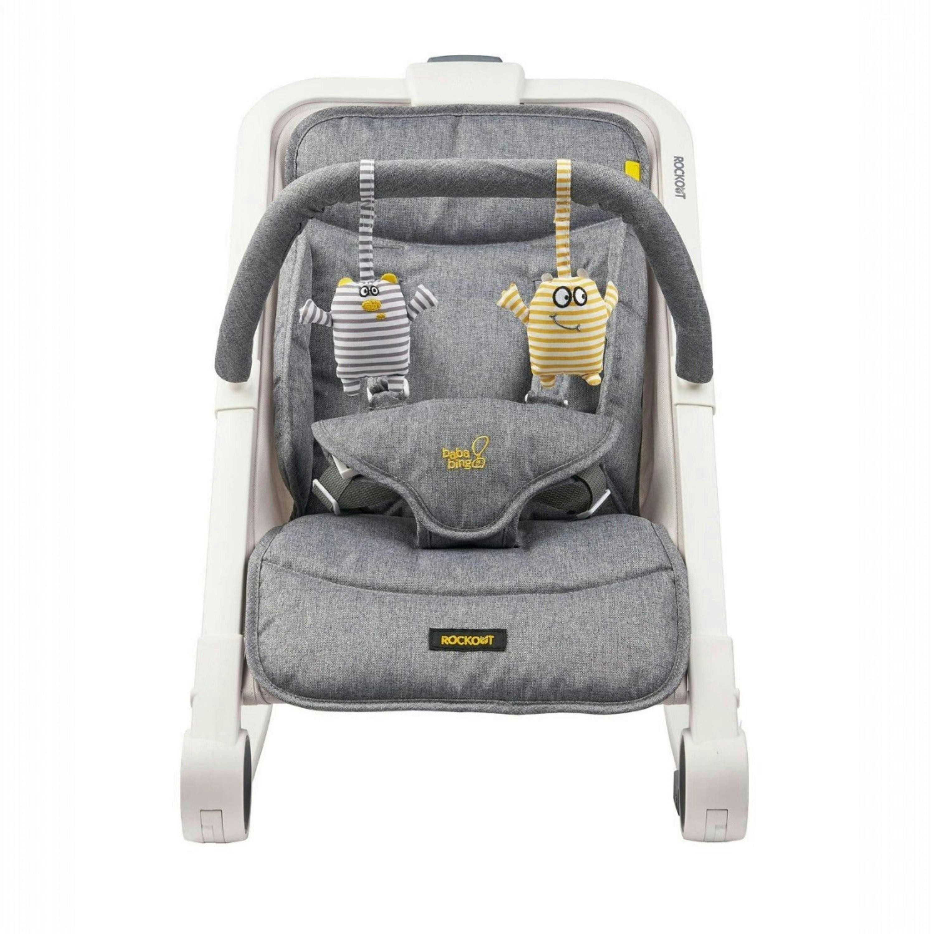 Bababing | Rockout Baby Rocker | Grey Melange , view 1 of 6