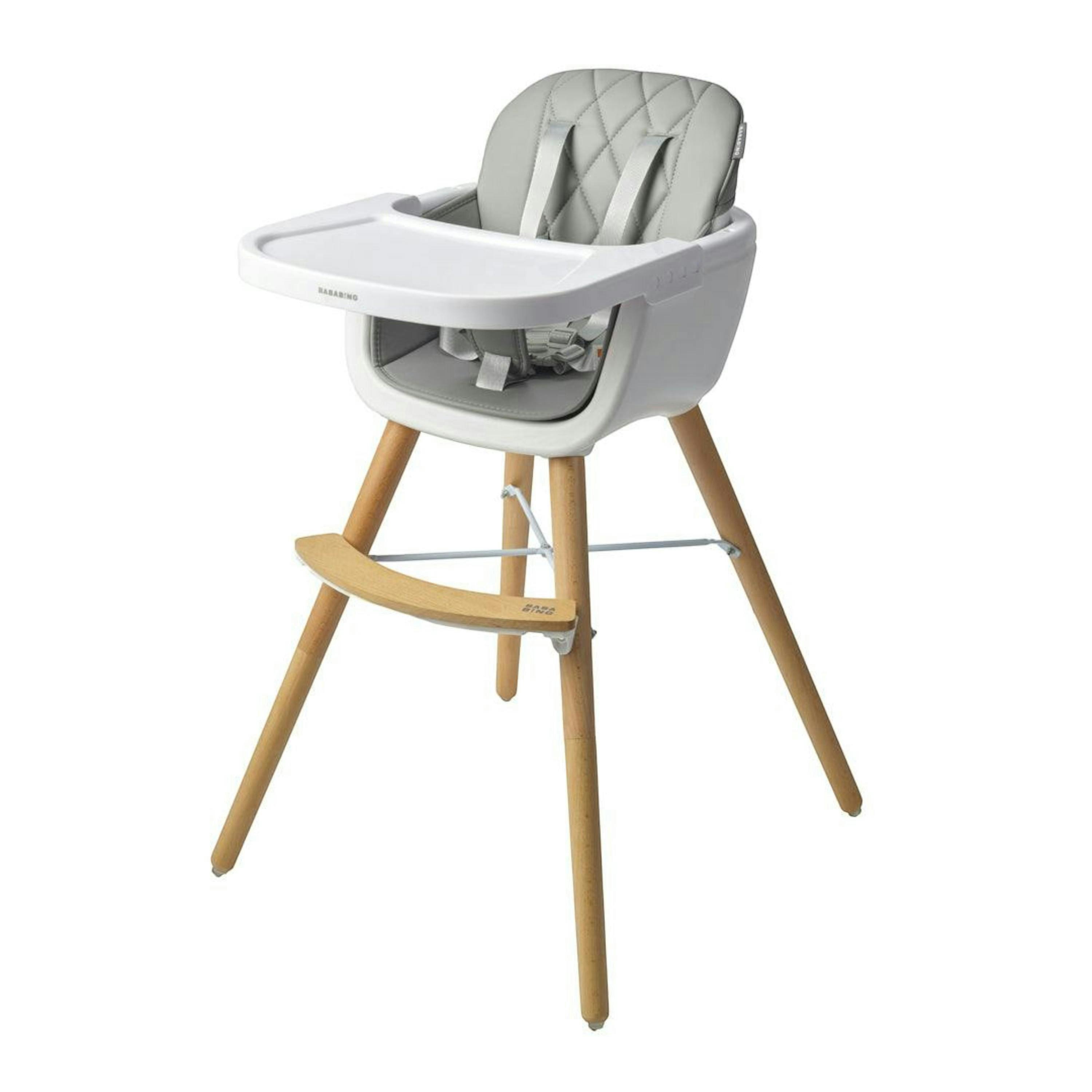 Bababing 4-in-1 Highchair | White & Grey , view 1 of 6