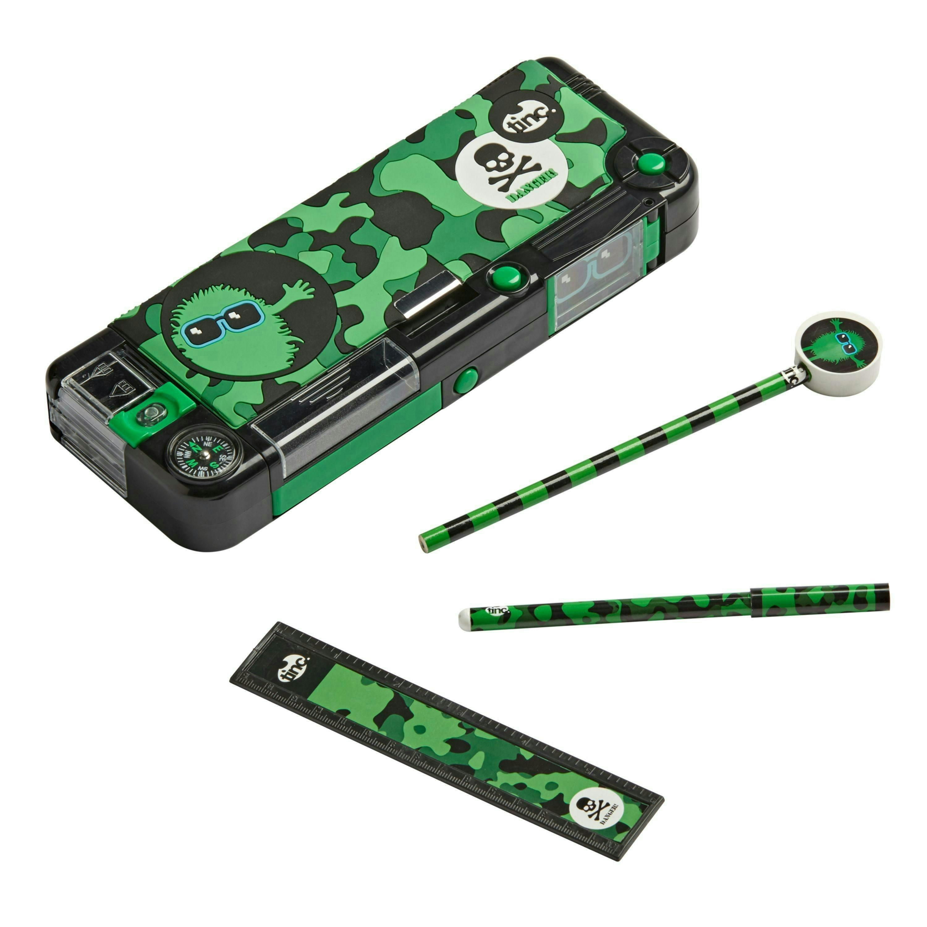 Bundle - Hugga Filled Compartment Pencil Case & Multi Click Pen , view 2 of 6