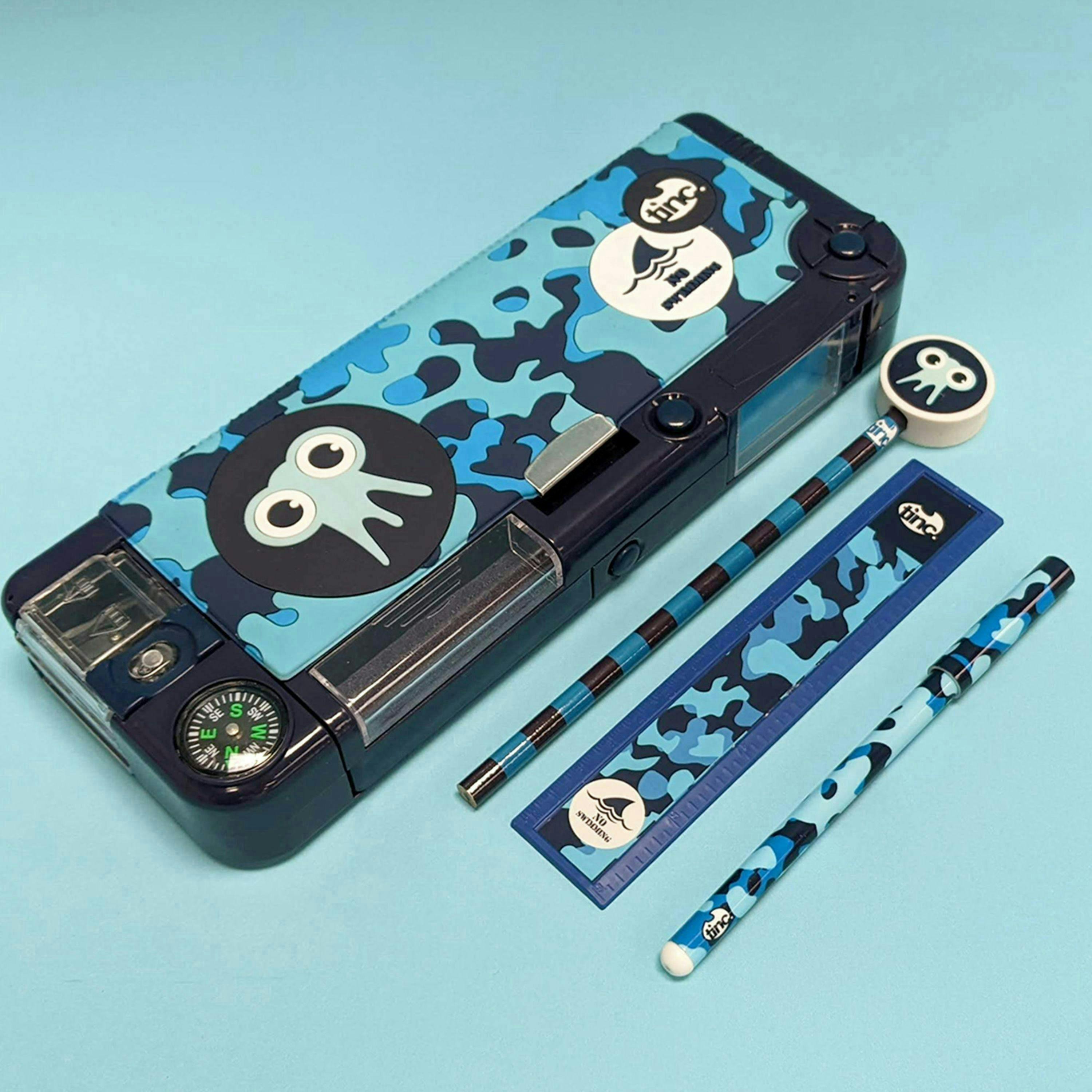 Bundle - Tonkin Filled Compartment Pencil Case & Multi Click Pen , view 5 of 6