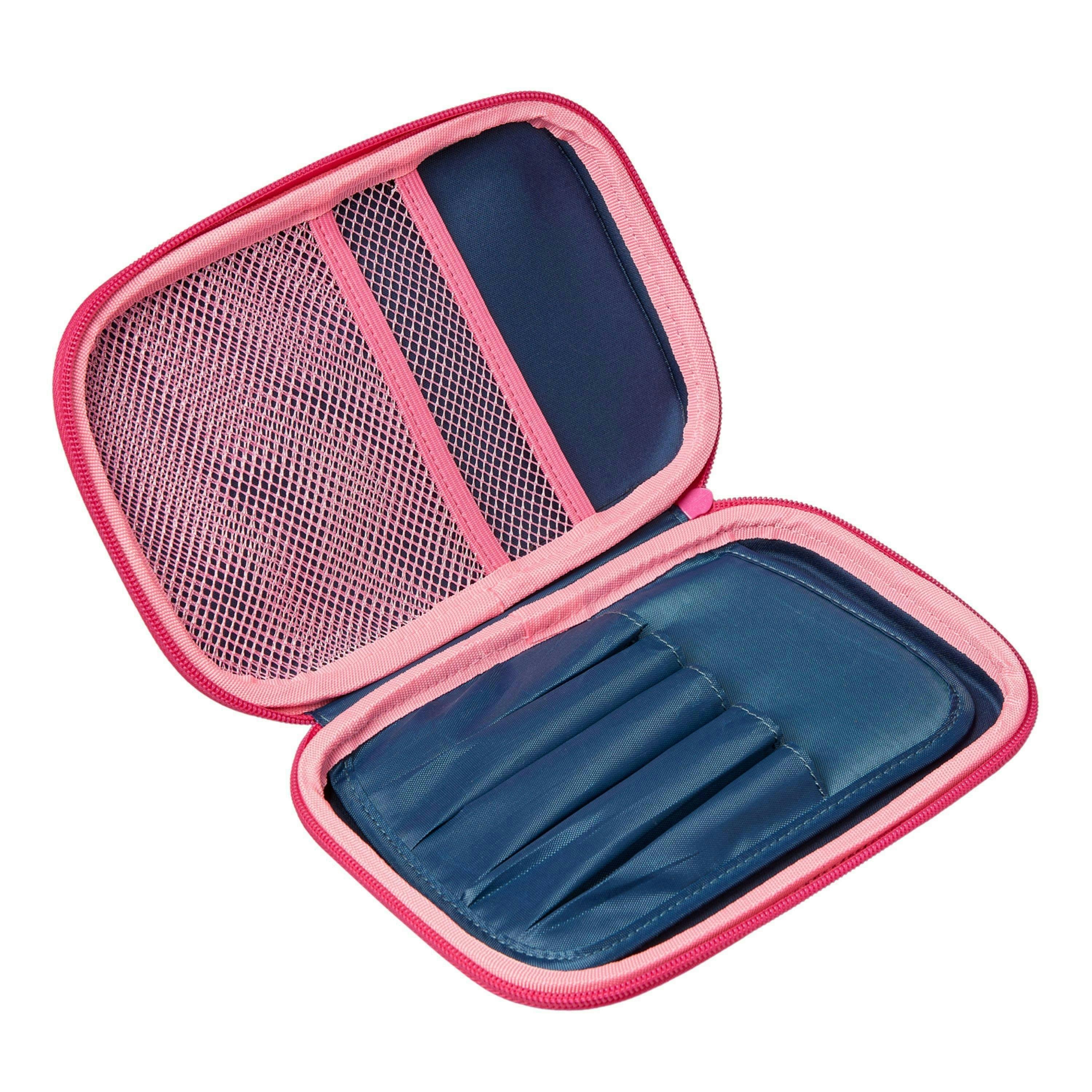 Bundle - Navy Flossie Light Up Pencil Case  & Metal Water Bottle , view 3 of 6