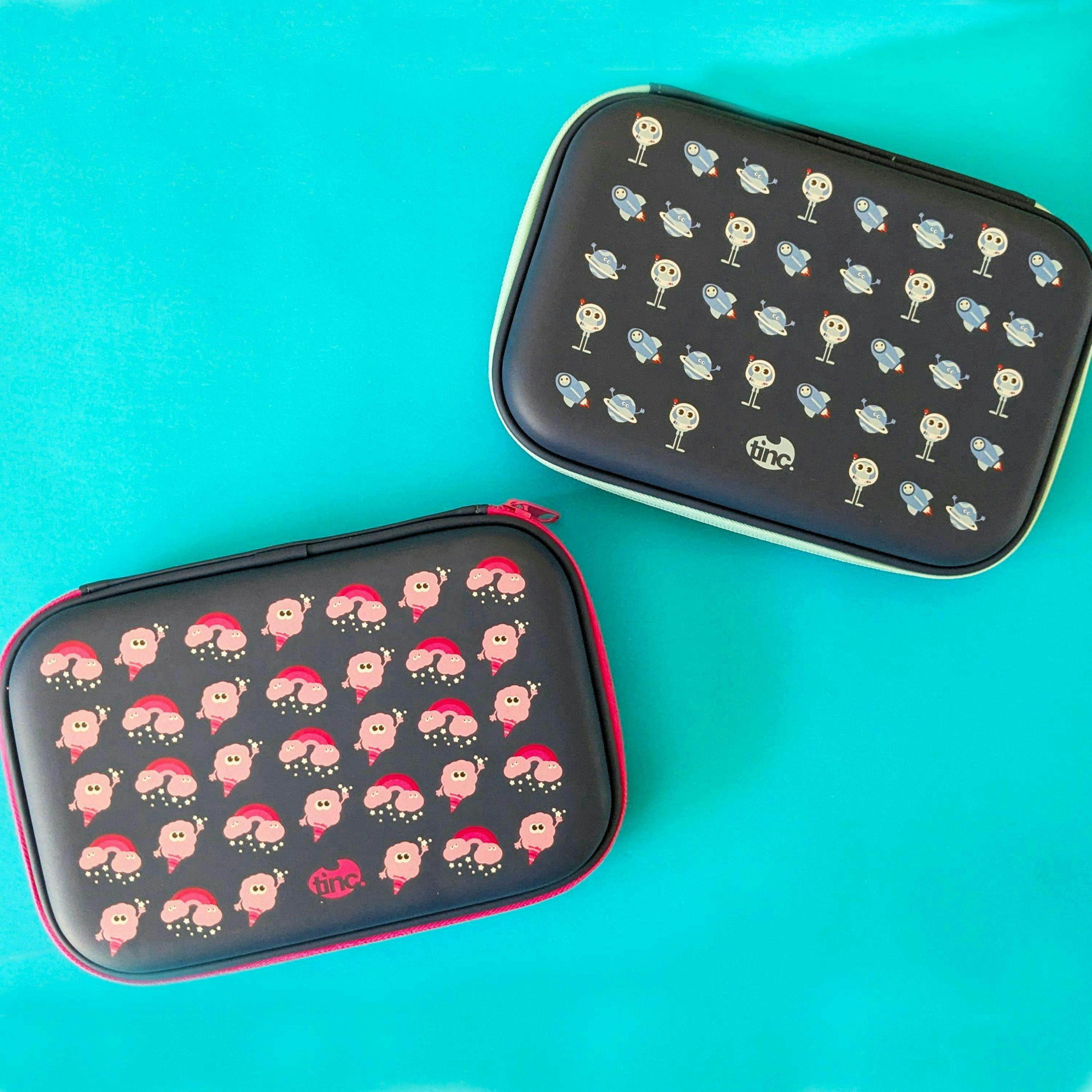 Bundle - Navy Flossie Light Up Pencil Case  & Metal Water Bottle , view 4 of 6