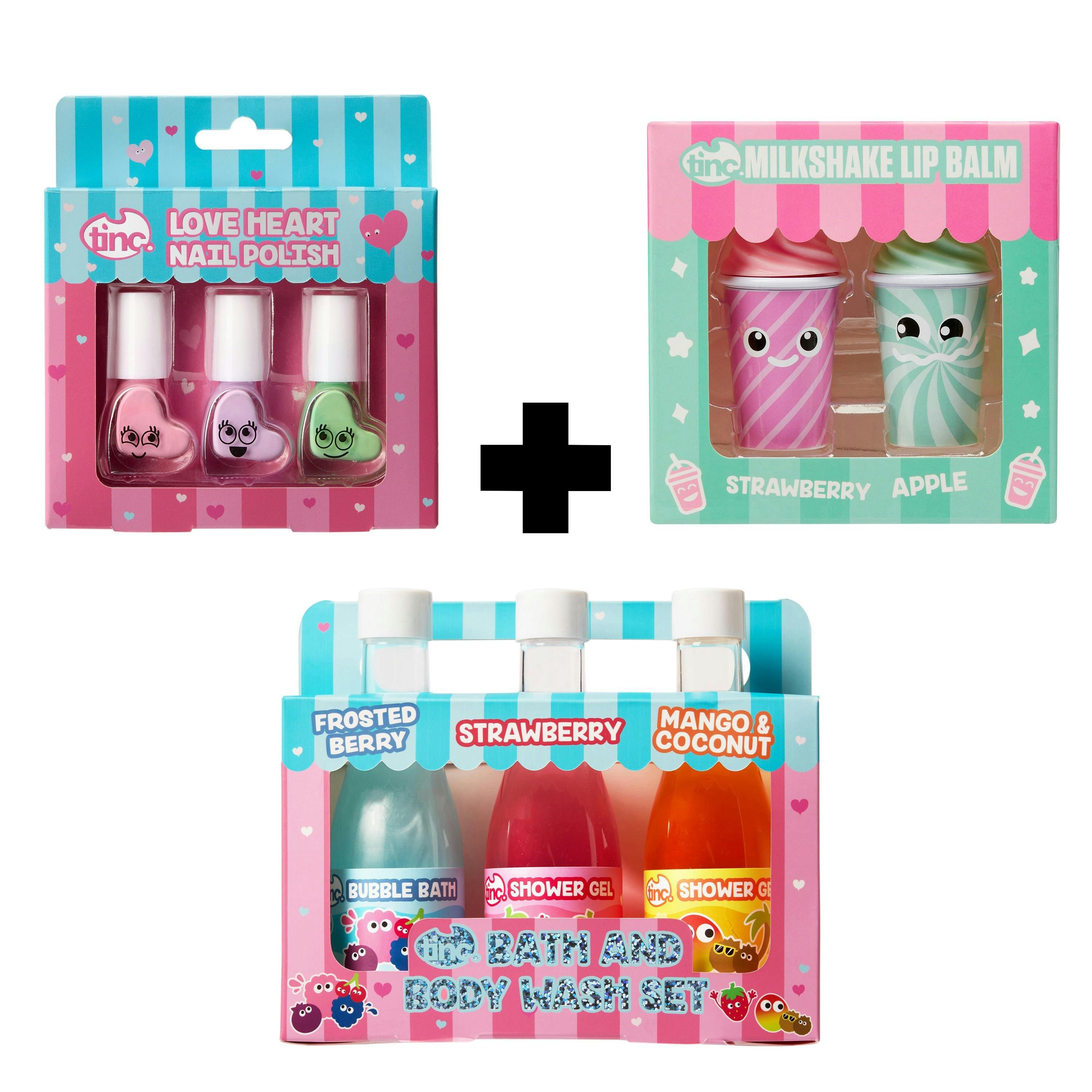 Bundle - Bath and Body Wash Set, Milkshake Lip Balms & Nail Polish , view 1 of 6