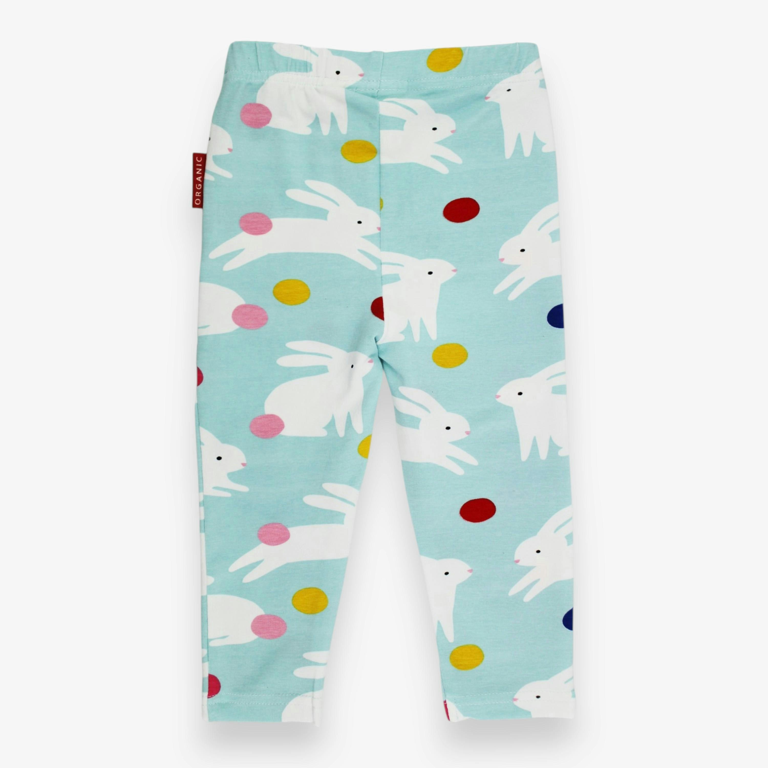 Organic Bunny Hop Print Leggings , view 1 of 2