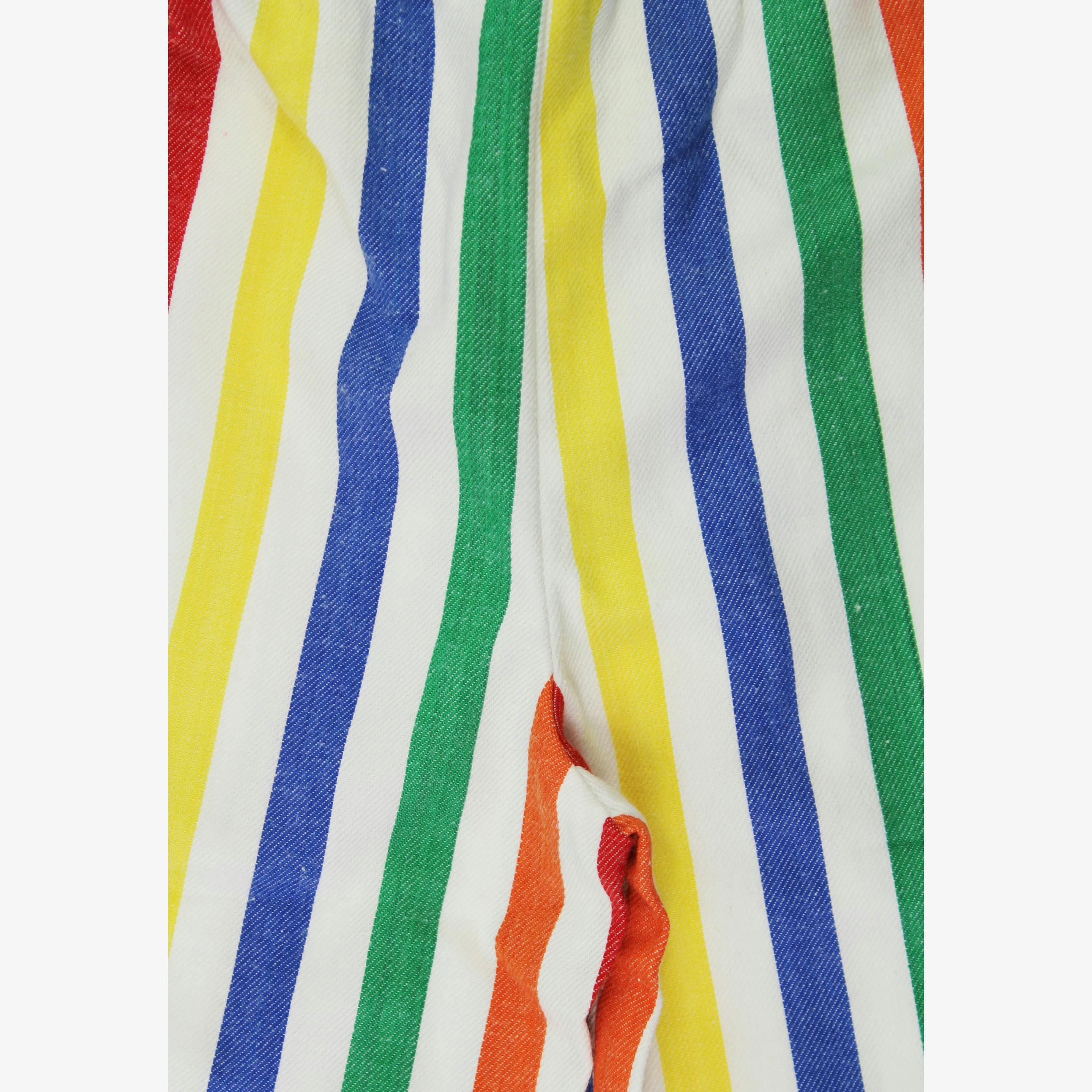 Organic Happy Stripe Woven Trousers , view 2 of 3