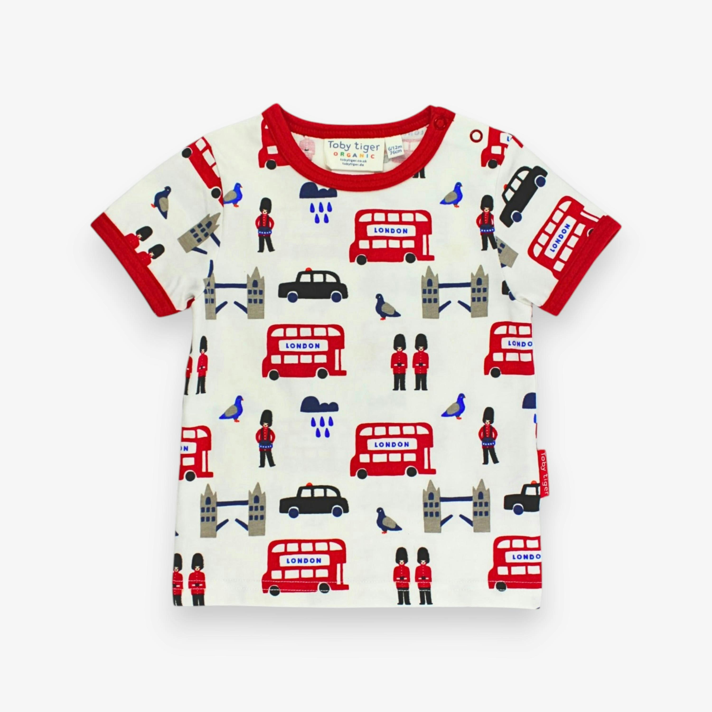 Organic London Print Short-Sleeved T-Shirt , view 1 of 3